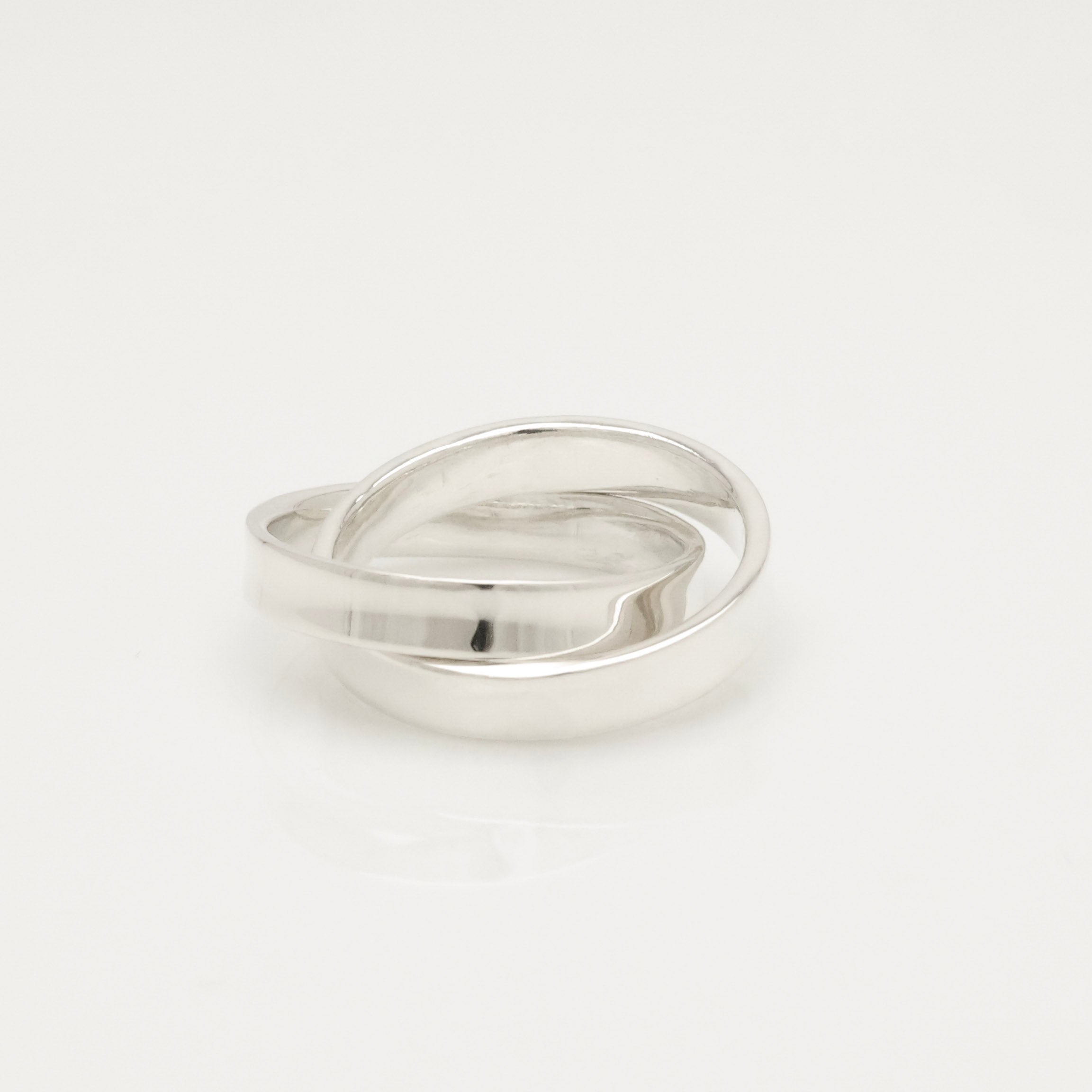 Tiffany & Co. 1837 Interlocking Circles Double Ring  Sterling Silver 925