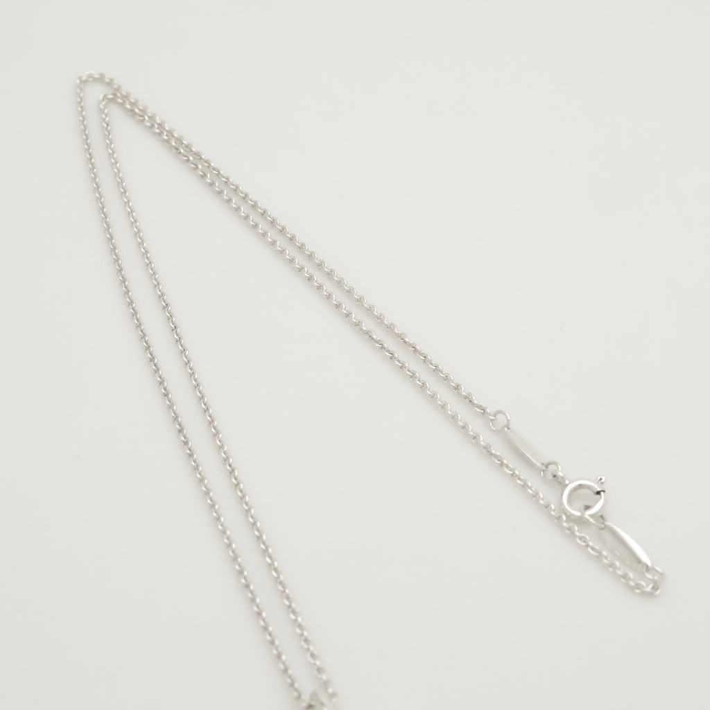 Tiffany & Co. Initial Letter "K" Pendant Necklace Sterling Silver 925