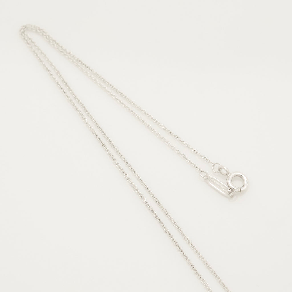 Tiffany & Co. 3D Geometric Oval Necklace Sterling Silver 925