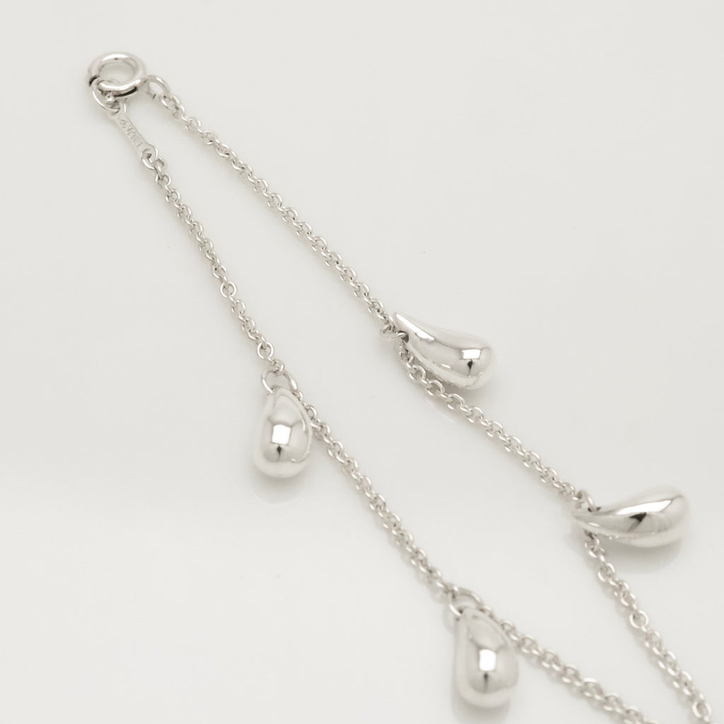 Tiffany & Co. Peretti Five 5 Teardrop Bracelet Sterling Silver 925
