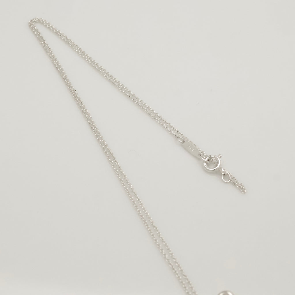 Tiffany & Co. Teddy Bear Ribbon Bow Necklace Sterling Silver 925