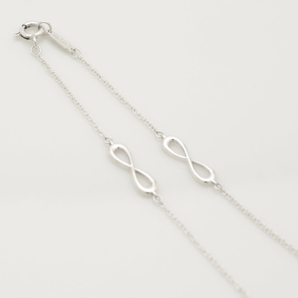 TIFFANY&Co. 3連 トリプル インフィニティ エンドレス ブレスレット AG925