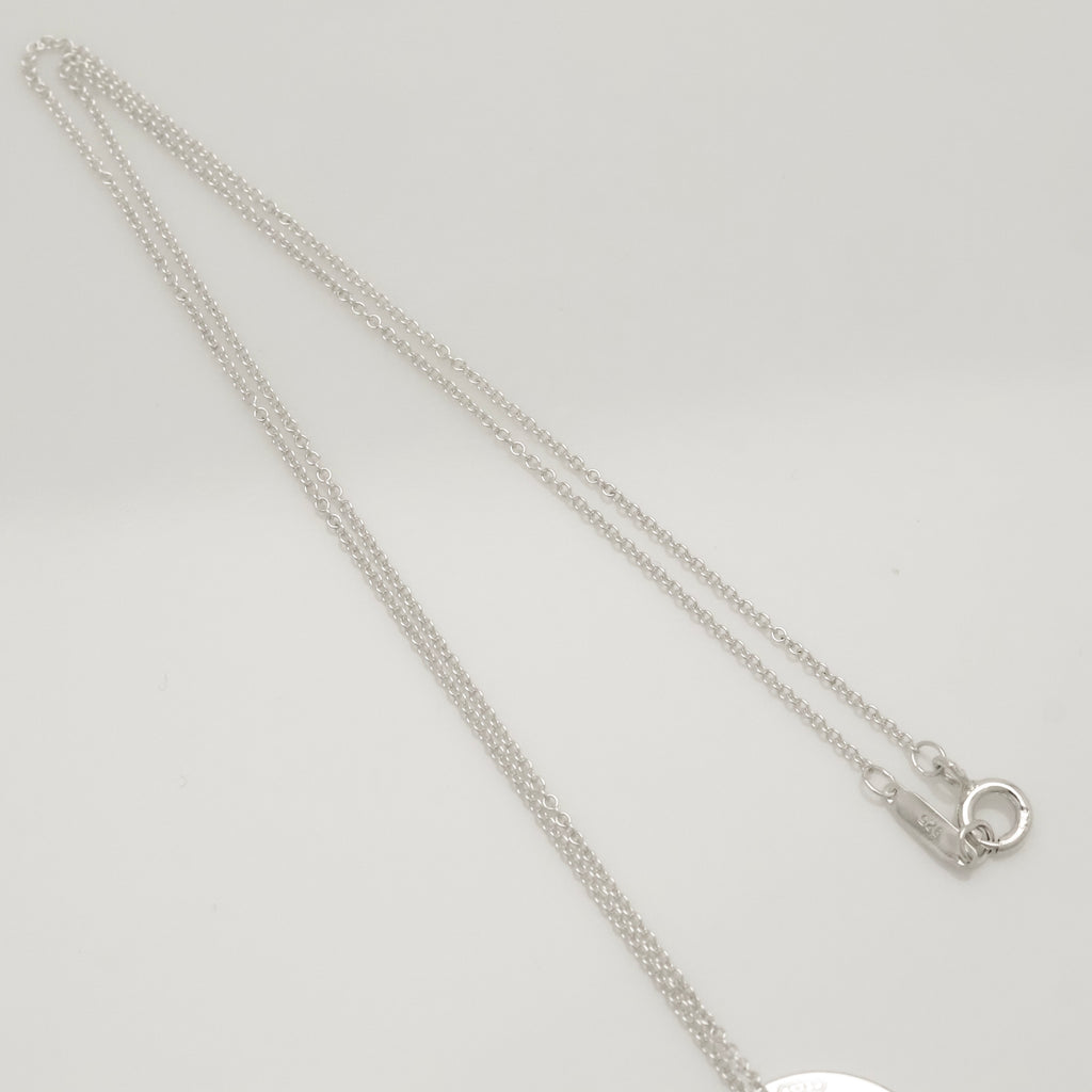 Tiffany & Co. Round Circle Pendant Necklace Sterling Silver 925