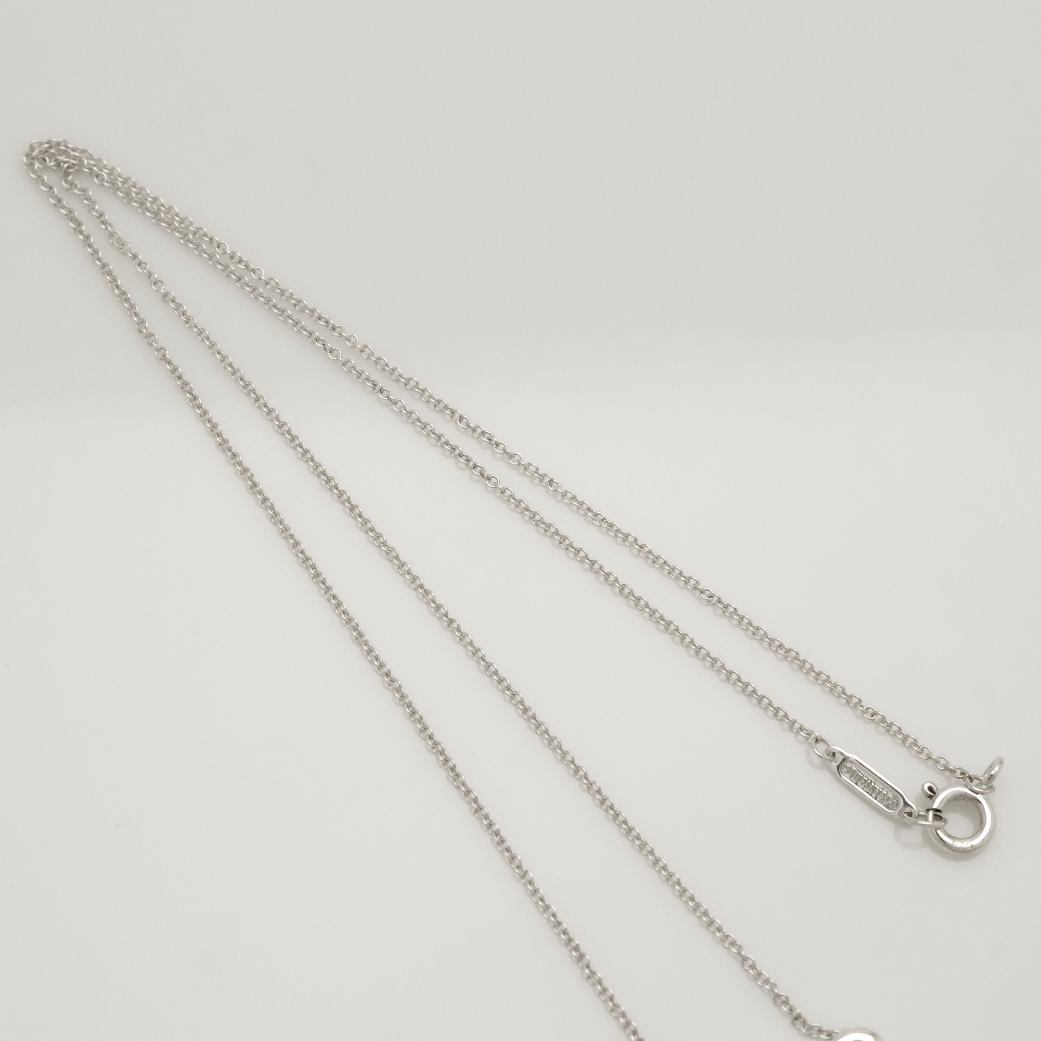 Tiffany & Co. Ribbon Bow Necklace Pendant  Sterling Silver 925 