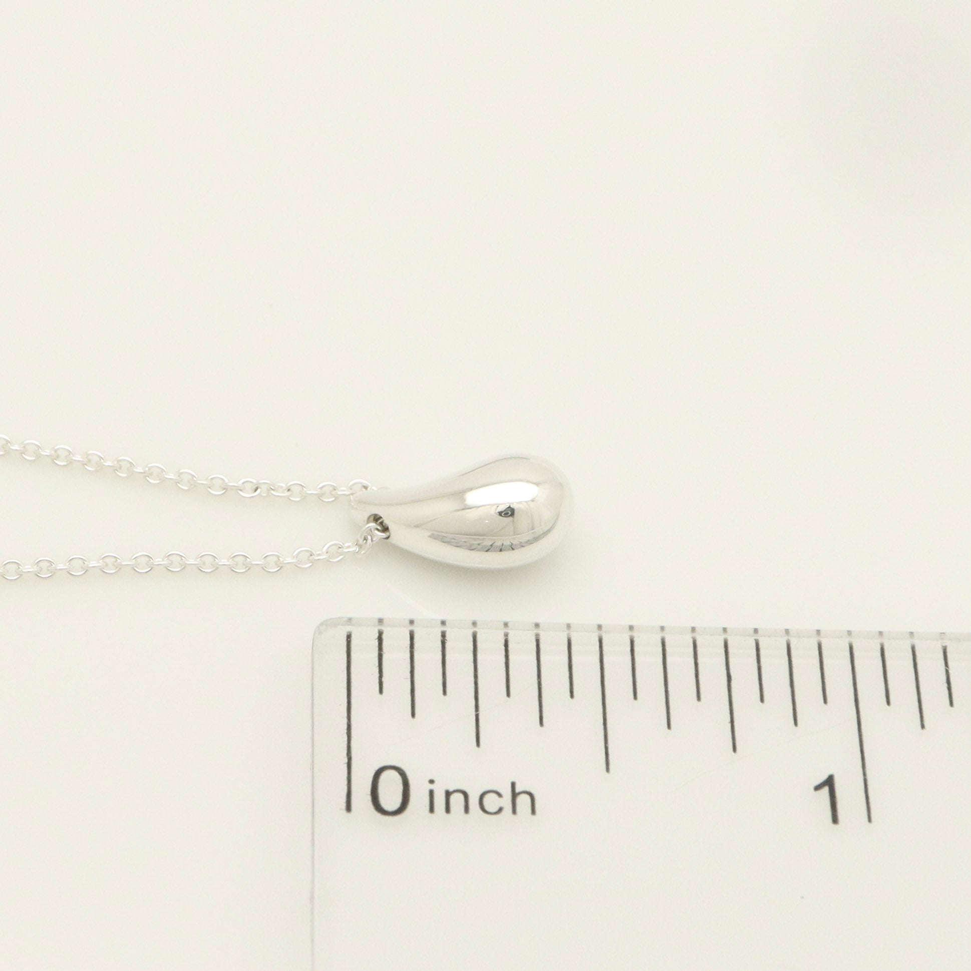 Tiffany & Co. Teardrop Necklace Pendant Sterling Silver 925 