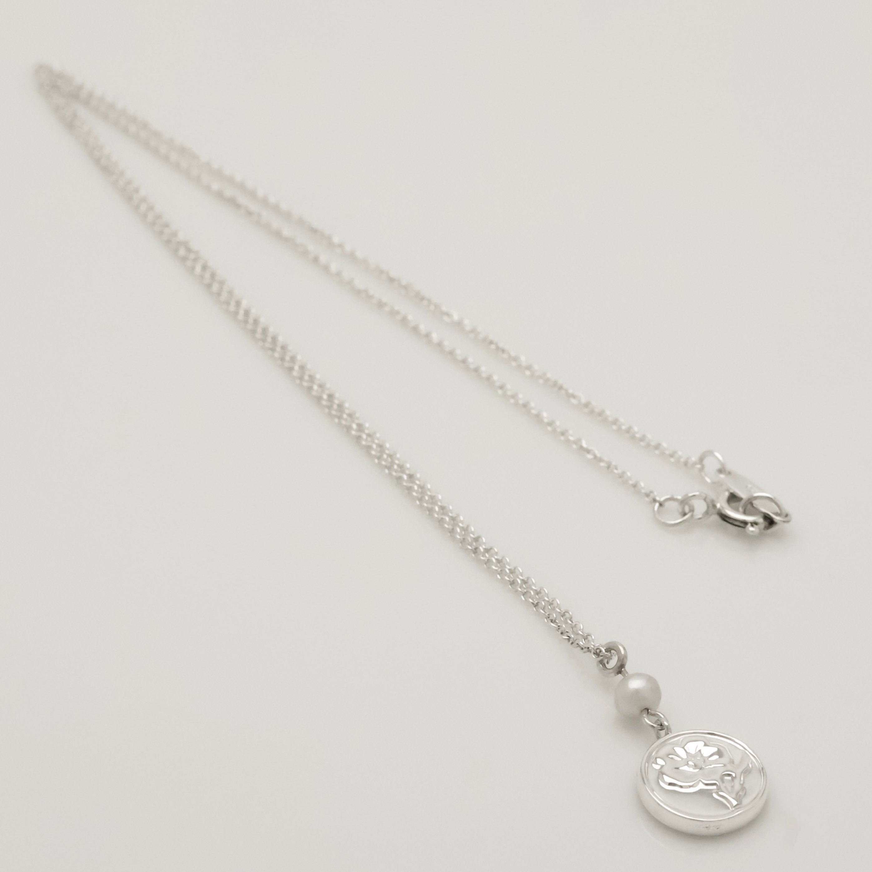 TIFFANY&Co. ネイチャー ローズ フラワー パール ネックレス AG925