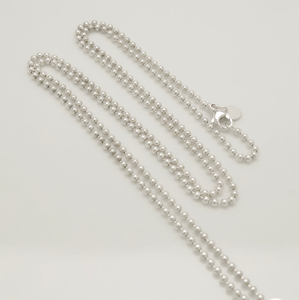 TIFFANY&Co.リターントゥ ティファニー オーバル タグ ボール チェーン ネックレス AG925