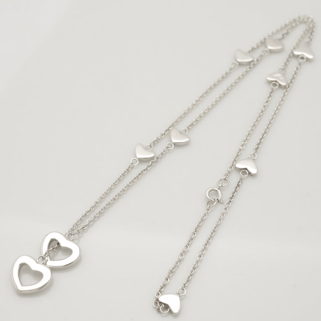 TIFFANY&Co. ハート リンク ラリアット ネックレス AG925