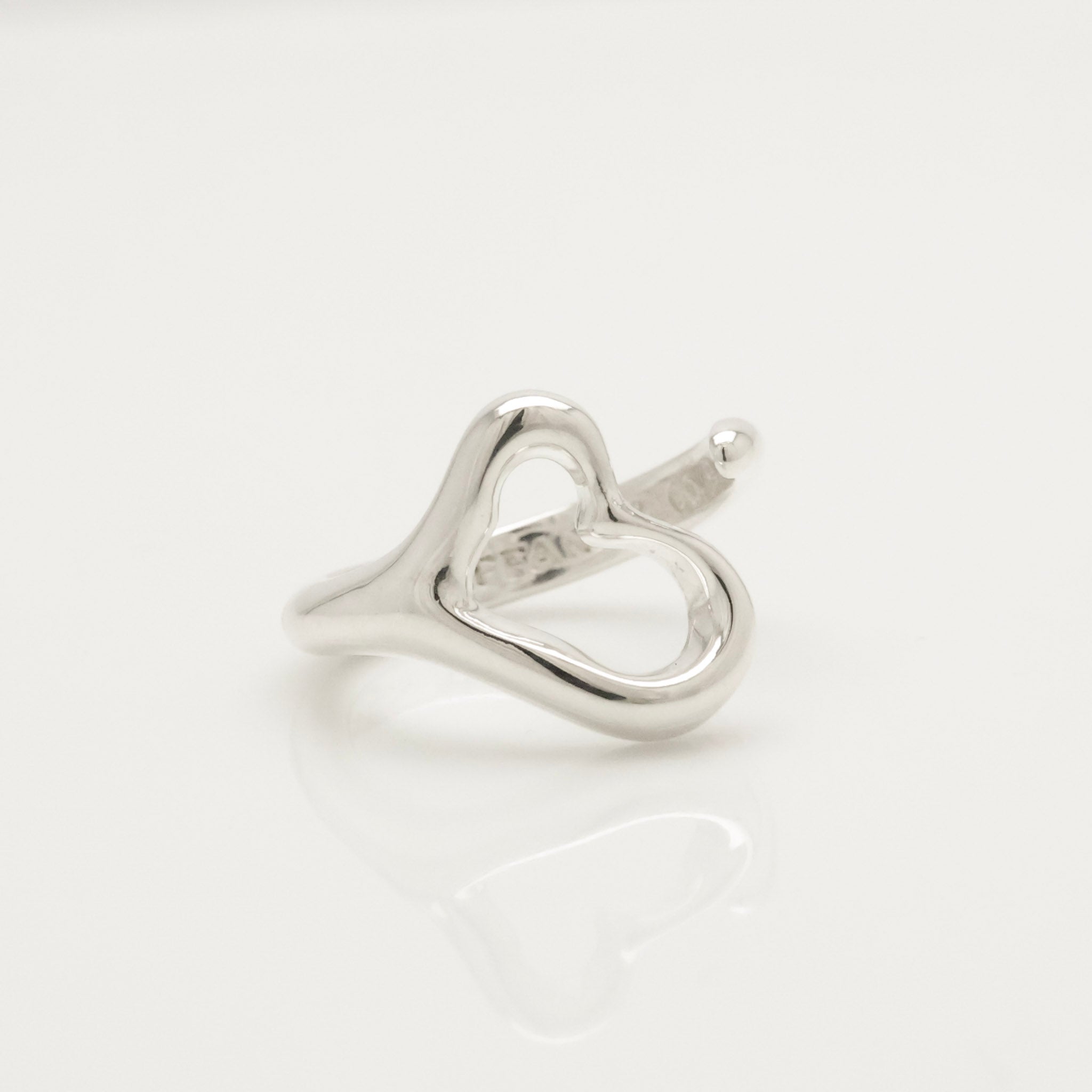 Tiffany & Co. Peretti Open Heart Ring Sterling Silver 925