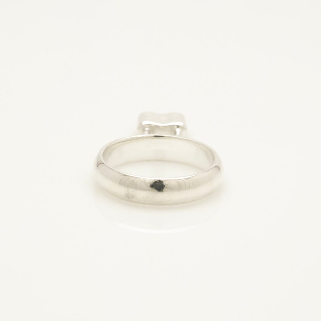 Tiffany & Co. 1837 Padlock Dangle Ring Sterling Silver 925