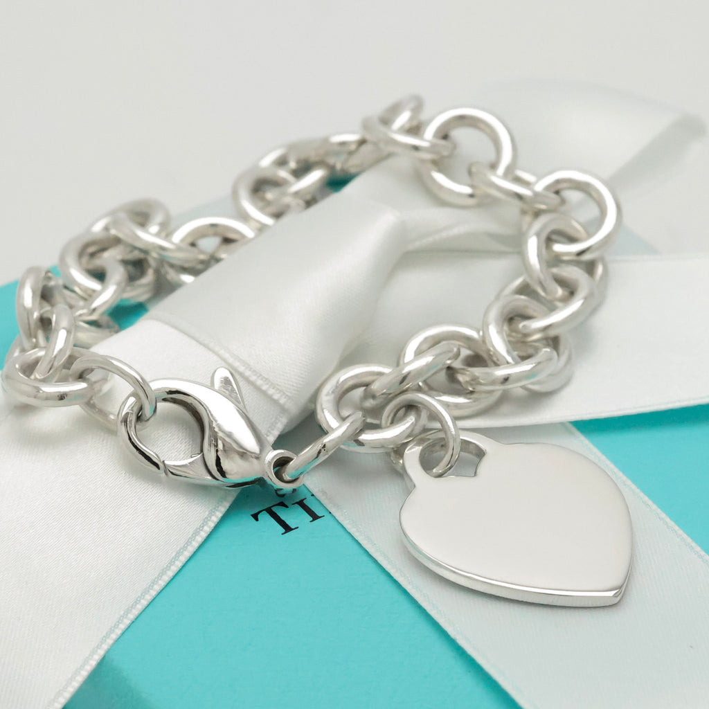 TIFFANY&Co. ハート タグ チェーン ブレスレット AG925