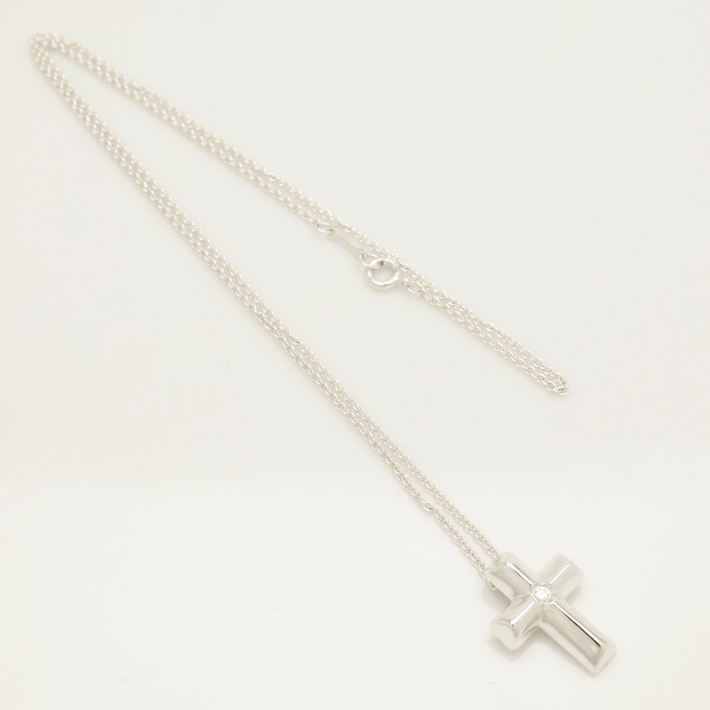 TIFFANY&Co. パロマピカソ テンダネス クロス 1Pダイヤモンド パロマピカソ ネックレス AG925