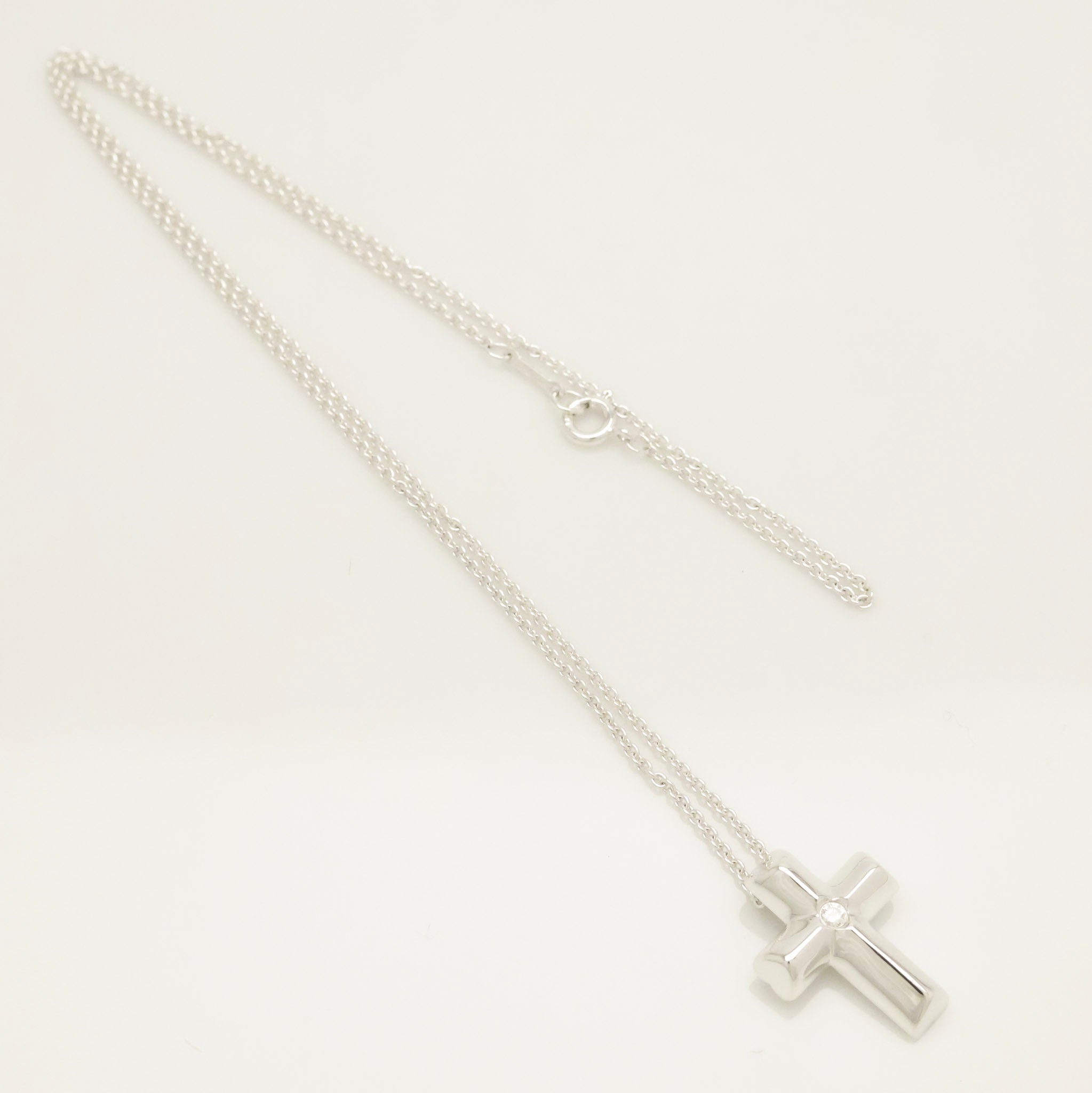 TIFFANY&Co. パロマピカソ テンダネス クロス 1Pダイヤモンド パロマピカソ ネックレス AG925