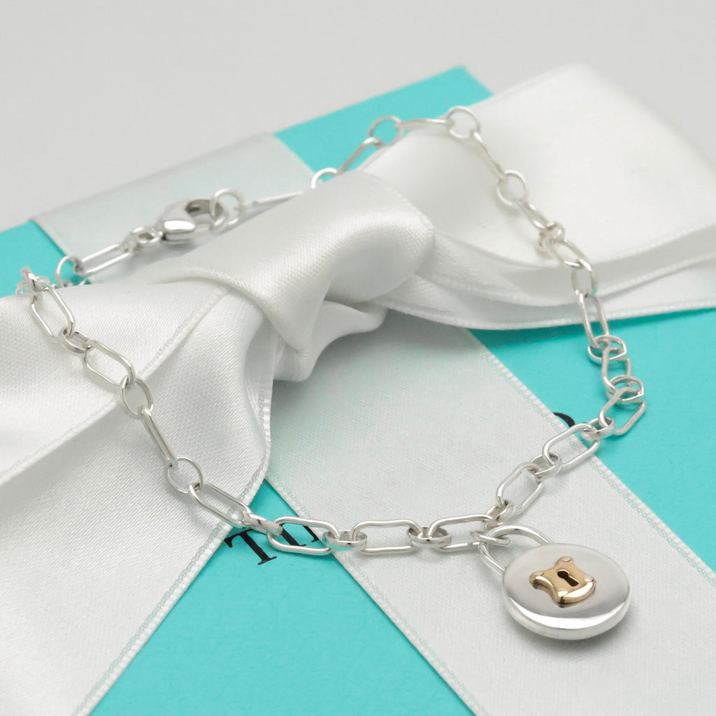TIFFANY&Co. ラウンド キーホール オーバル リンク チェーン ブレスレット