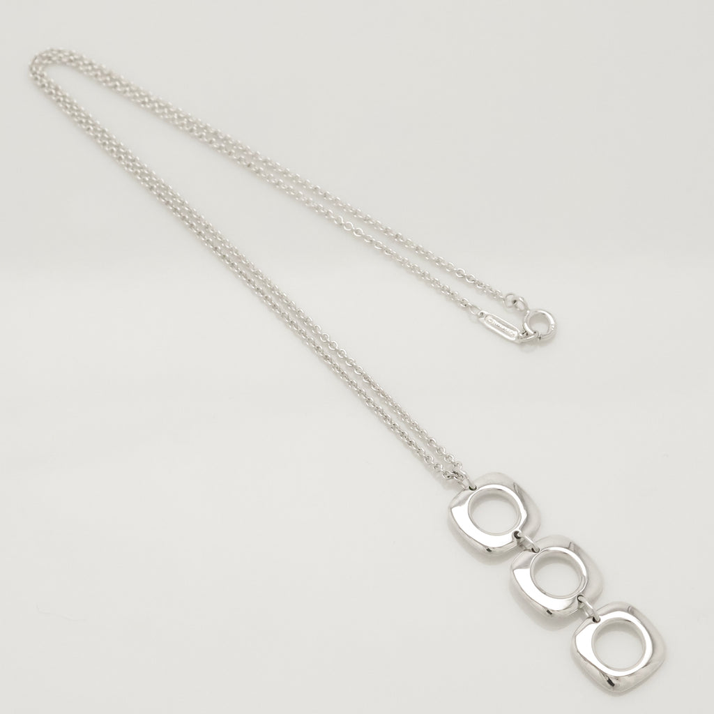 TIFFANY&Co. トリプル クッション スクエア ネックレス AG925