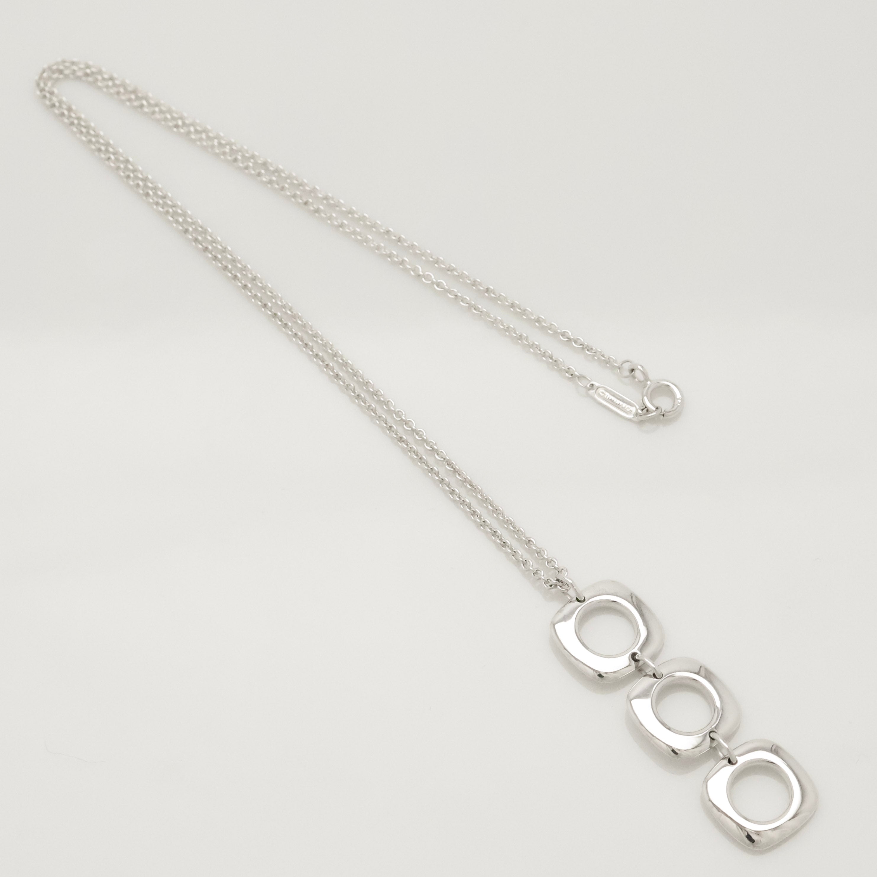TIFFANY&Co. トリプル クッション スクエア ネックレス AG925