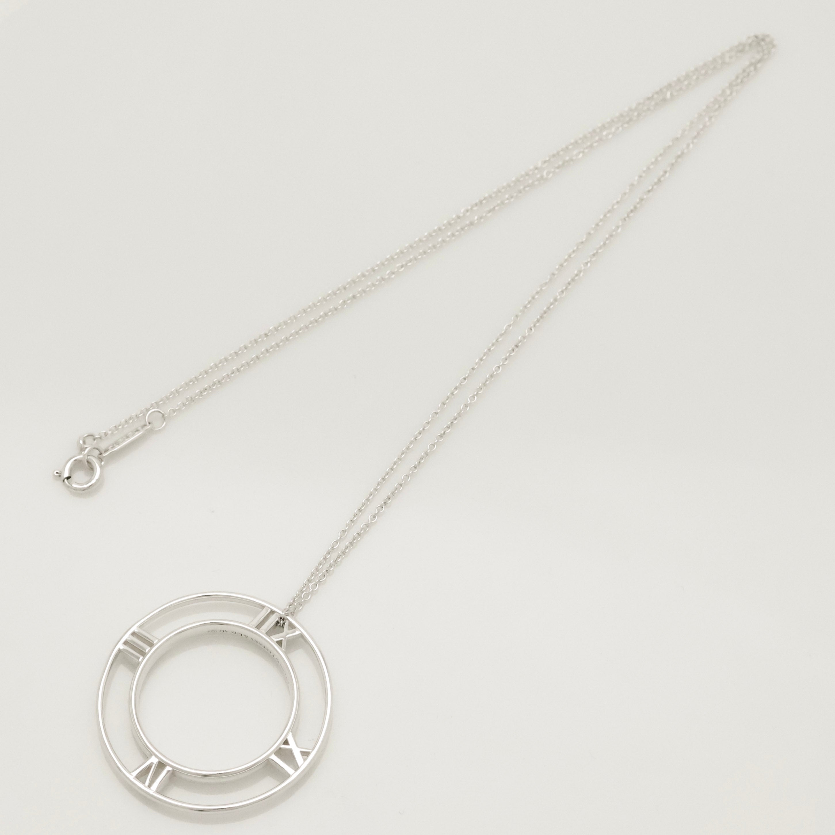 TIFFANY&Co. オープン アトラス メダリオン サークル ネックレス AG925