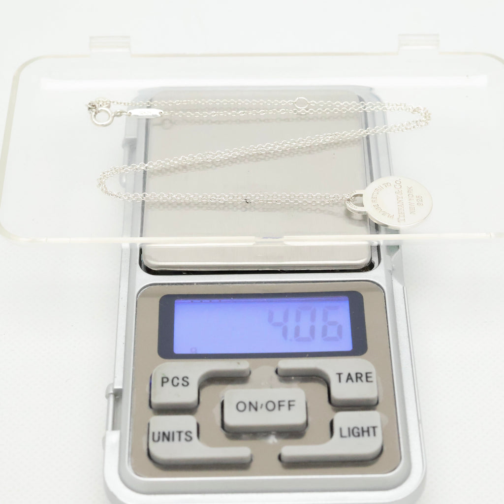 TIFFANY&Co. リターントゥ ティファニー ラウンド タグ エナメル ハート ネックレス AG925