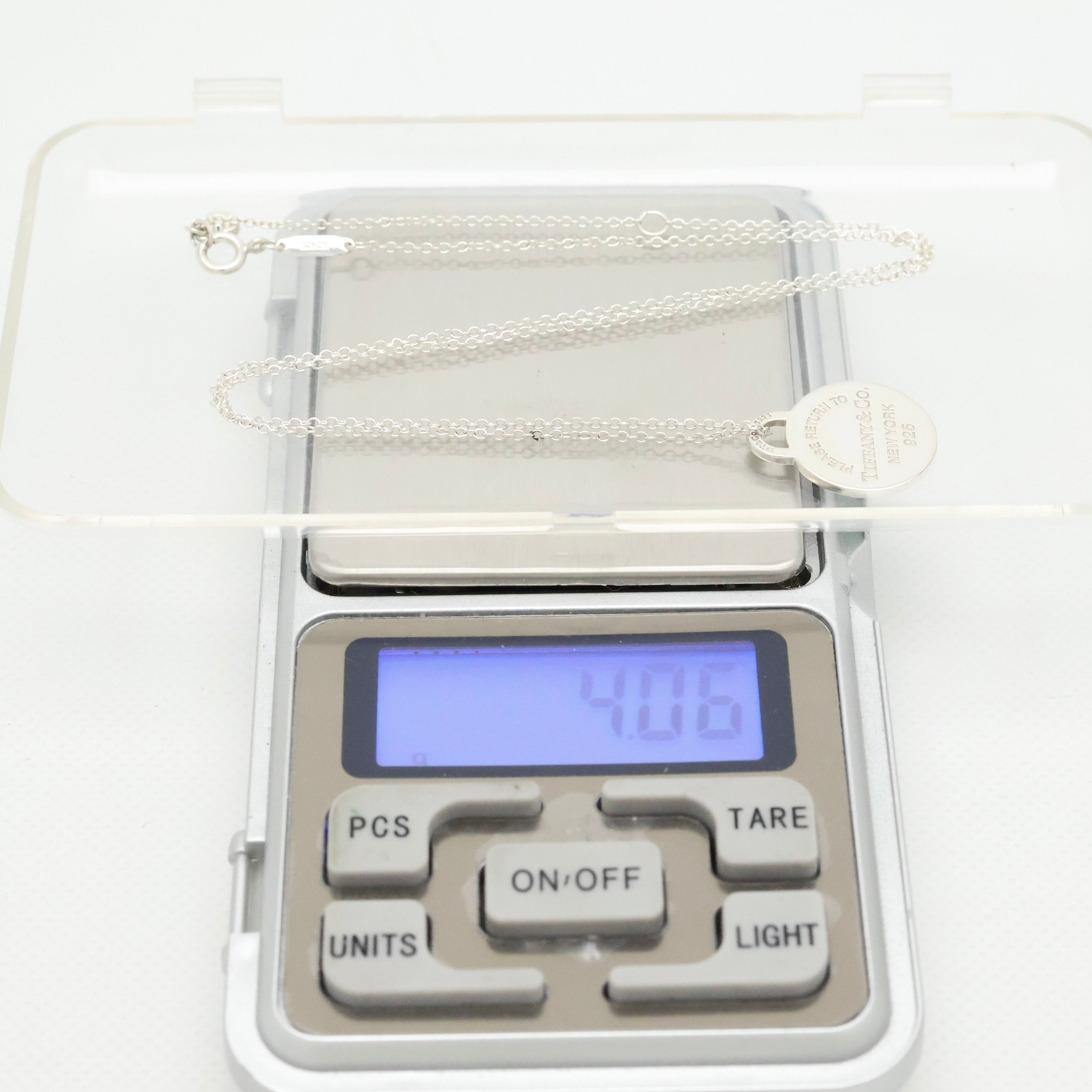 TIFFANY&Co. リターントゥ ティファニー ラウンド タグ エナメル ハート ネックレス AG925