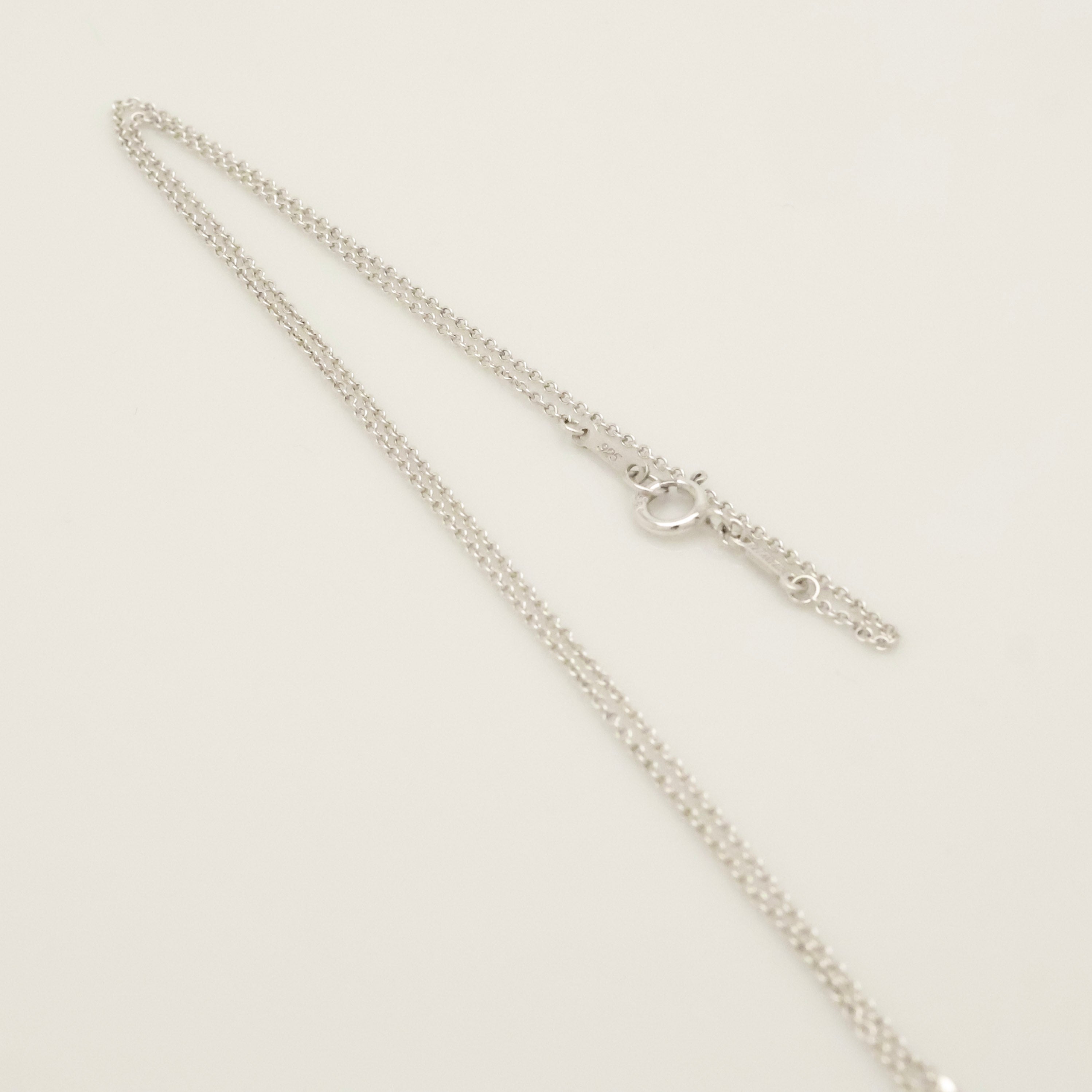 TIFFANY&Co. ノーツ レター T イニシャル  ネックレス AG925
