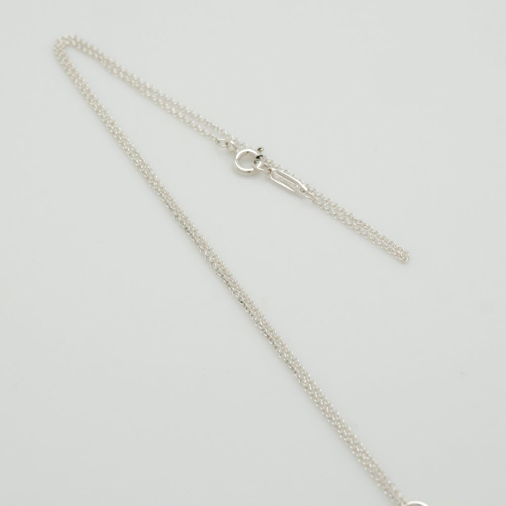 Tiffany & Co. Round Keyhole Padlock Necklace Silver Sterling 925 & 18K Gold 