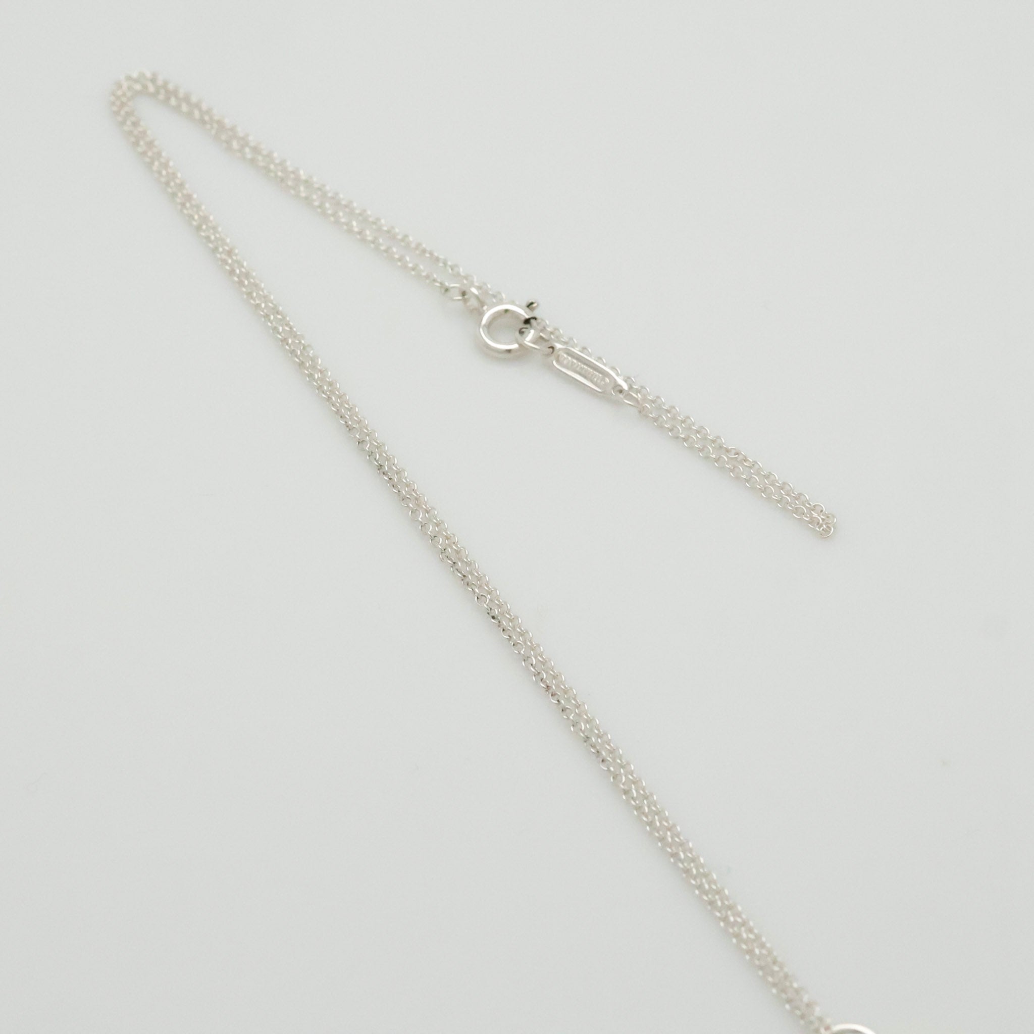Tiffany & Co. Round Keyhole Padlock Necklace Silver Sterling 925 & 18K Gold 