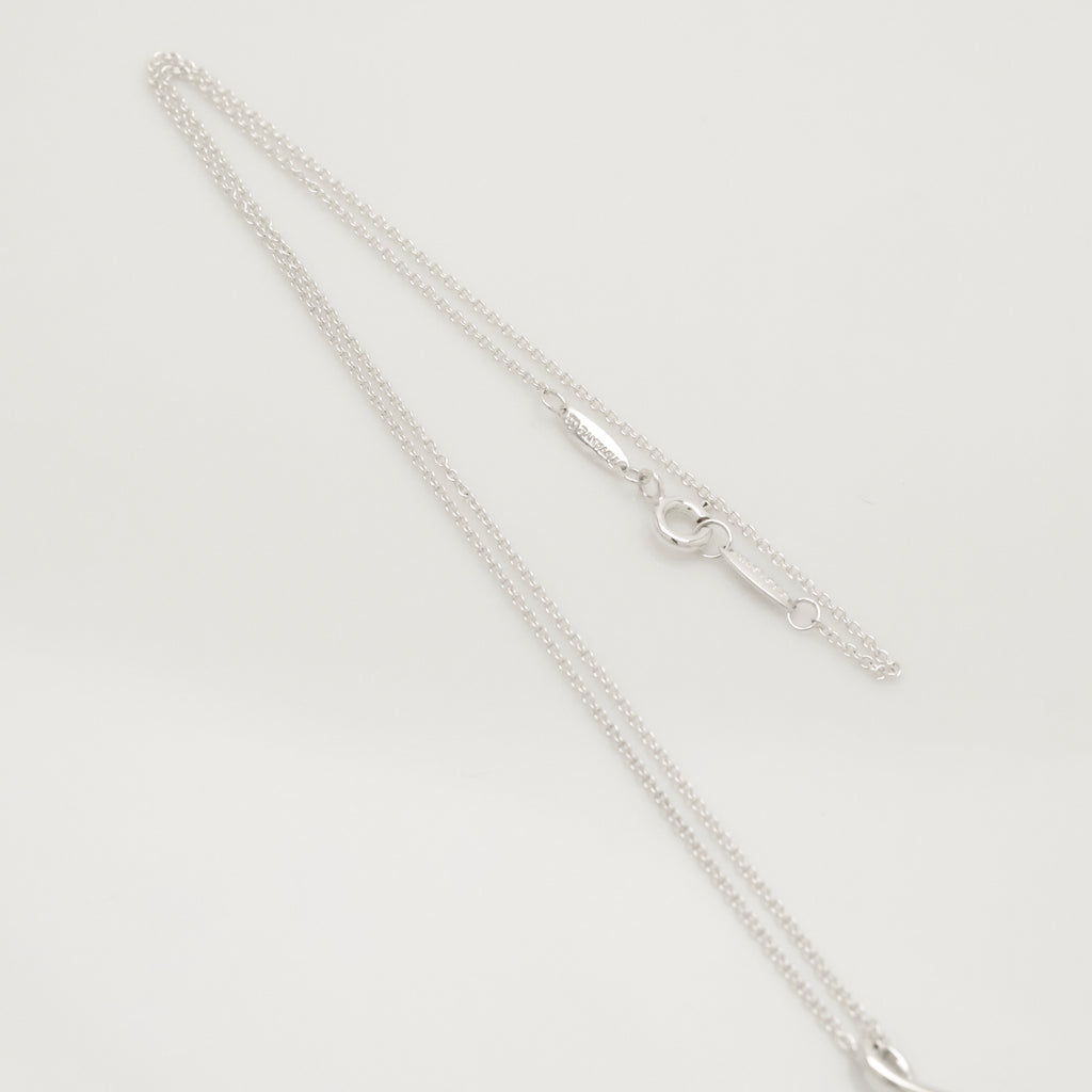 TIFFANY&Co. ノーツ レター S イニシャル 1P ダイヤモンド ネックレス AG925