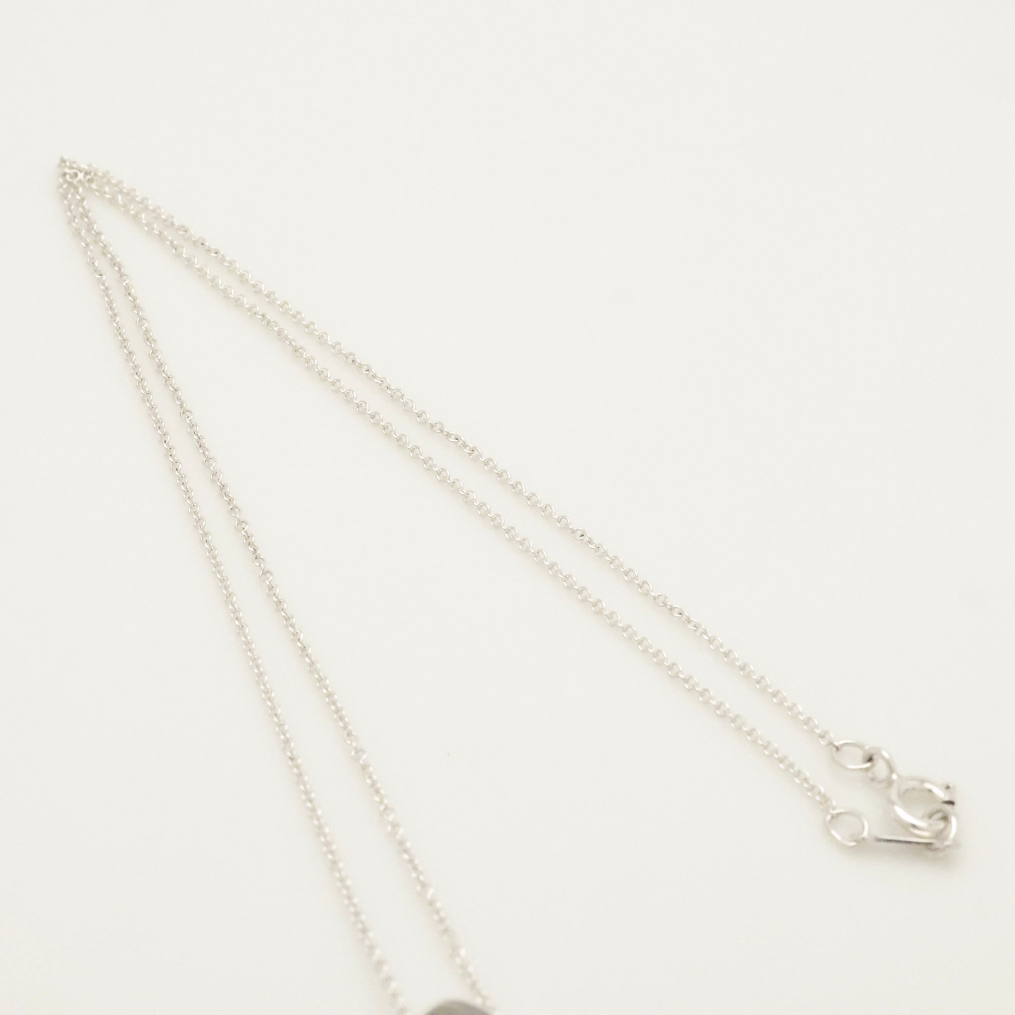   Tiffany & Co. Modern Heart 1P Diamond Necklace Sterling Silver 925