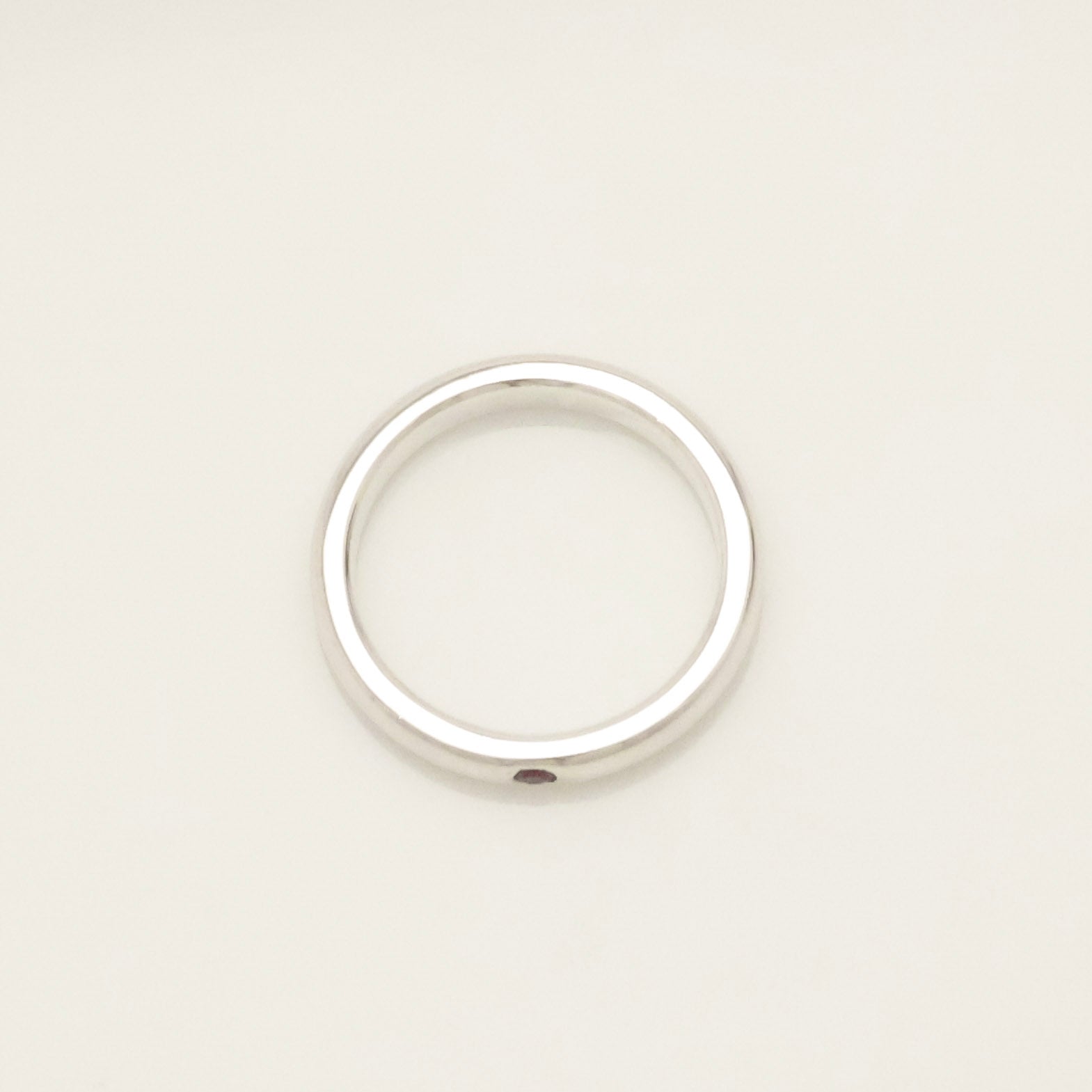 Tiffany & Co. Ruby Stacking Band Ring Sterling Silver 925