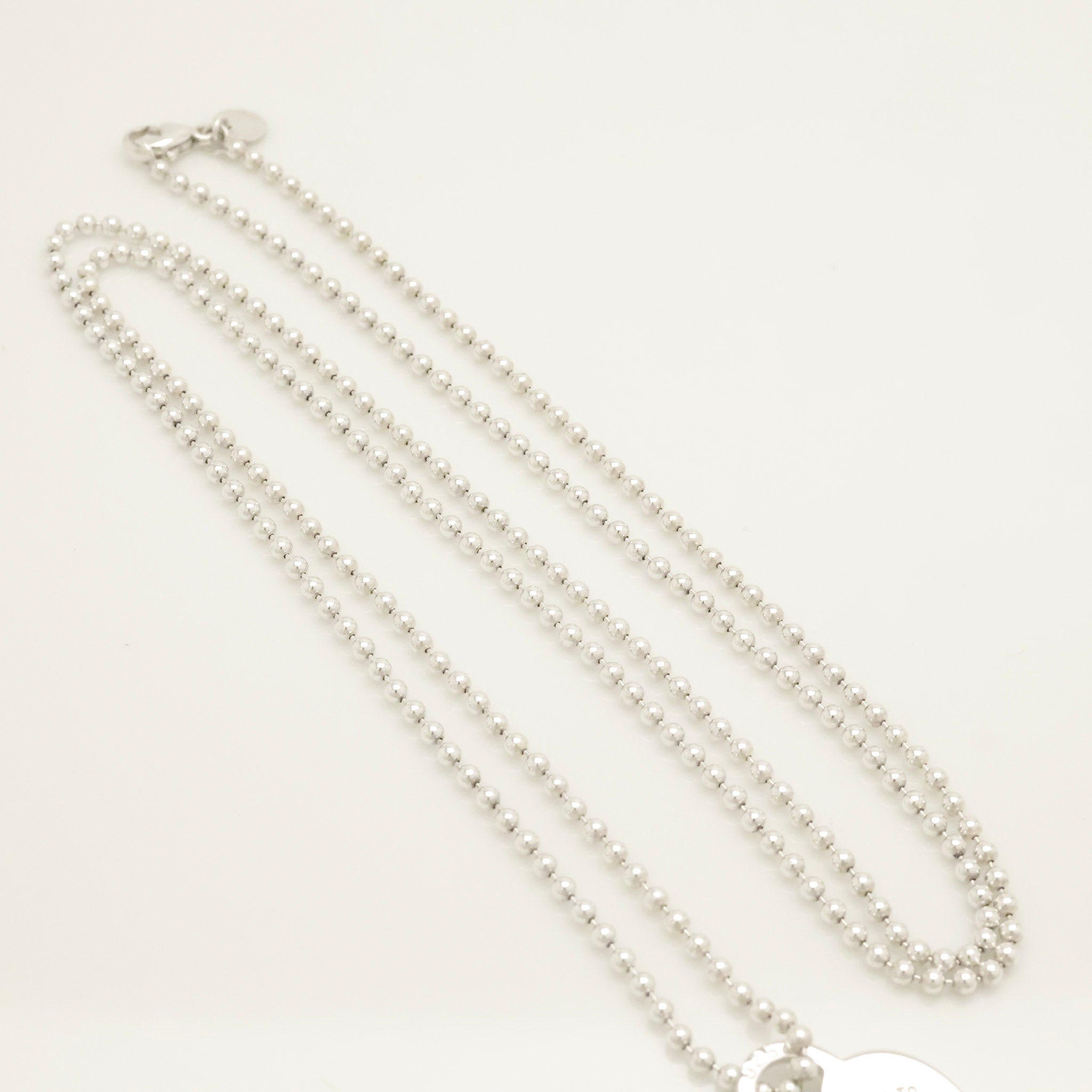 TIFFANY&Co. リターントゥ ティファニー ハート タグ ボール チェーン ネックレス AG925