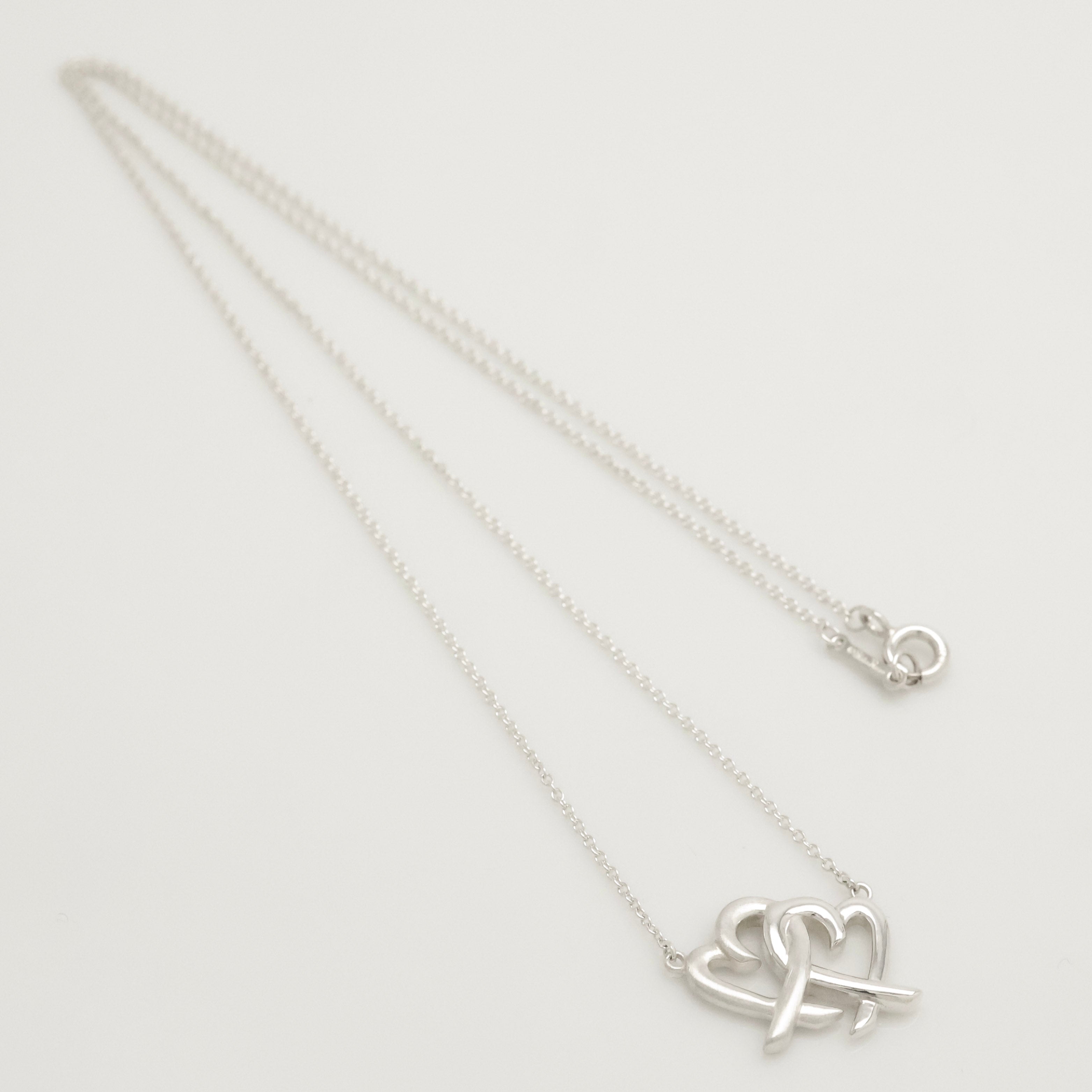 TIFFANY&Co. ダブル ラビングハート パロマピカソ ネックレス AG925