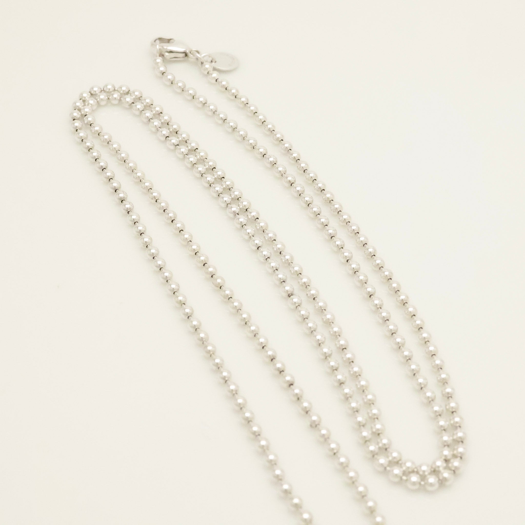 TIFFANY&Co. リターントゥ ティファニー ラージ ハート タグ ボール チェーン ネックレス AG925