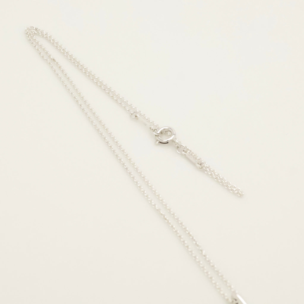 Tiffany & Co. Initial Letter "K" Pendant Necklace Sterling Silver 925