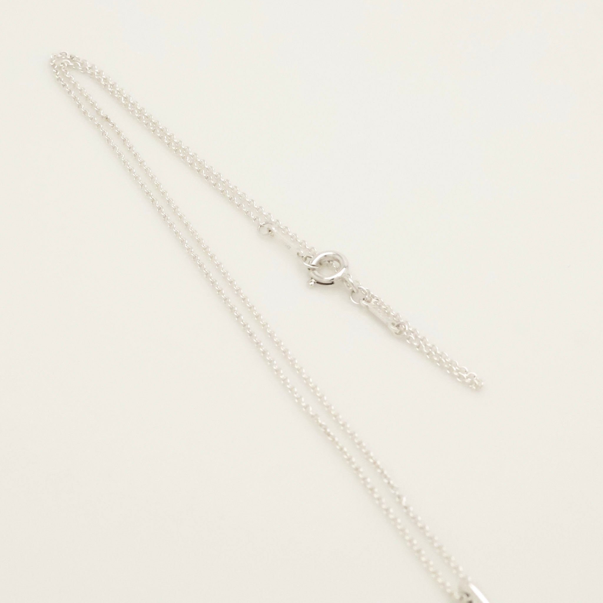 Tiffany & Co. Initial Letter "K" Pendant Necklace Sterling Silver 925