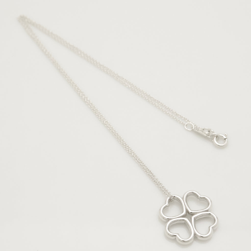 TIFFANY&Co. クローバー ハート ネックレス AG925