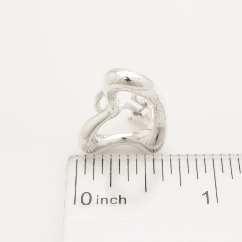 TIFFANY&Co. オープンハート エルサペレッティ クリップ イヤリング AG925