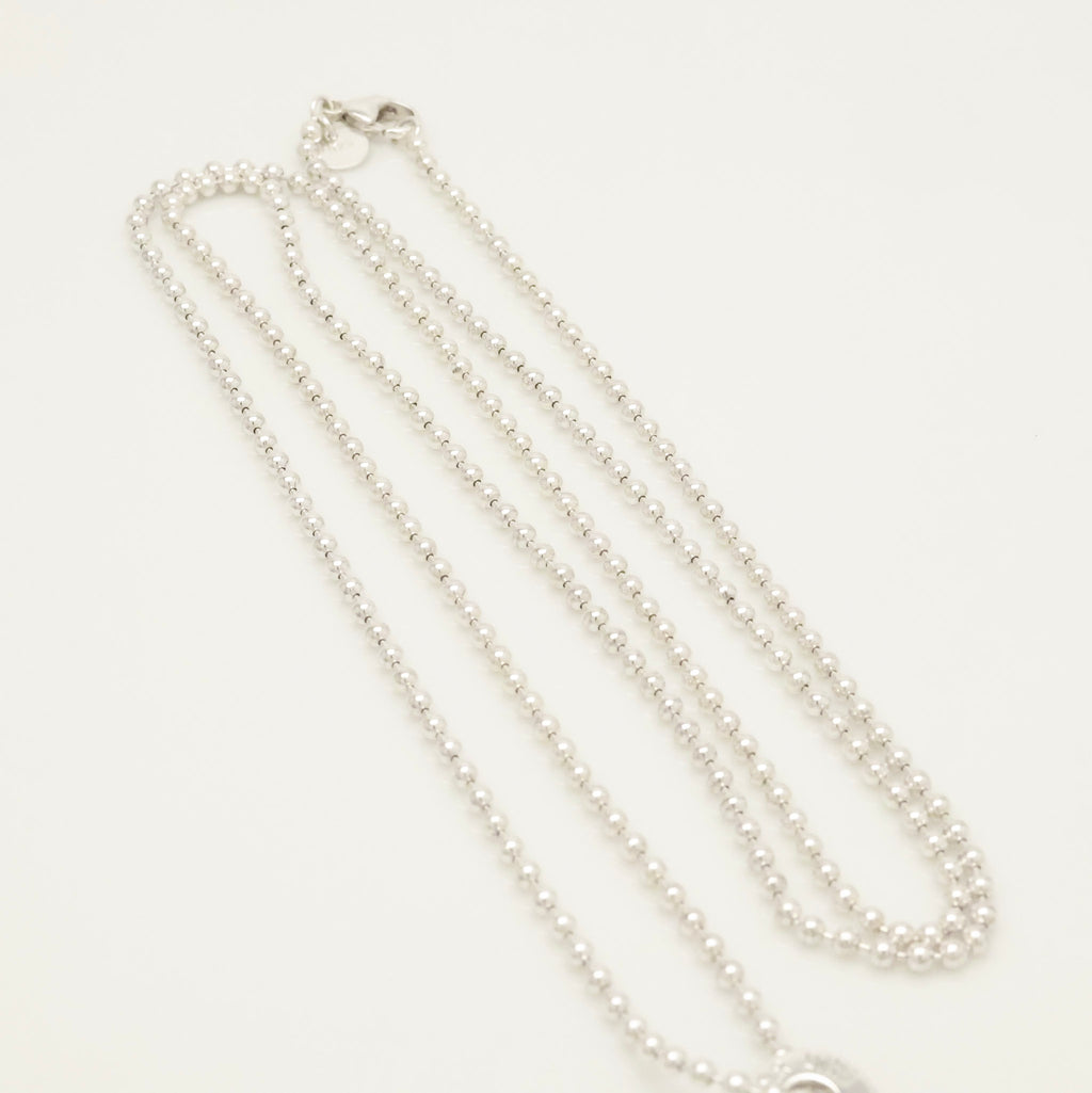 TIFFANY&Co.リターントゥ ティファニー オーバル タグ ボール チェーン ネックレス AG925