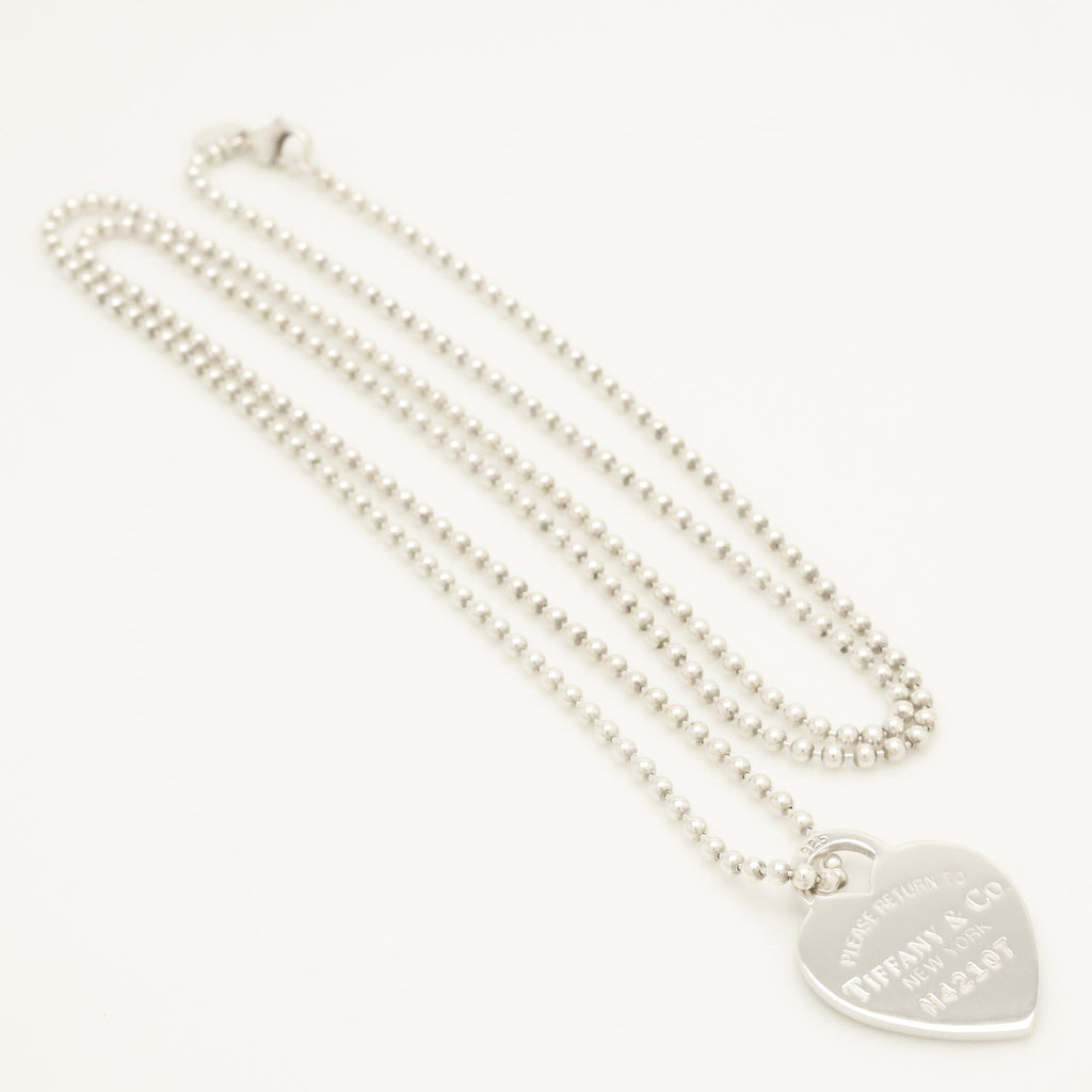 TIFFANY&Co. リターントゥ ティファニー ハート タグ ボール チェーン ネックレス AG925