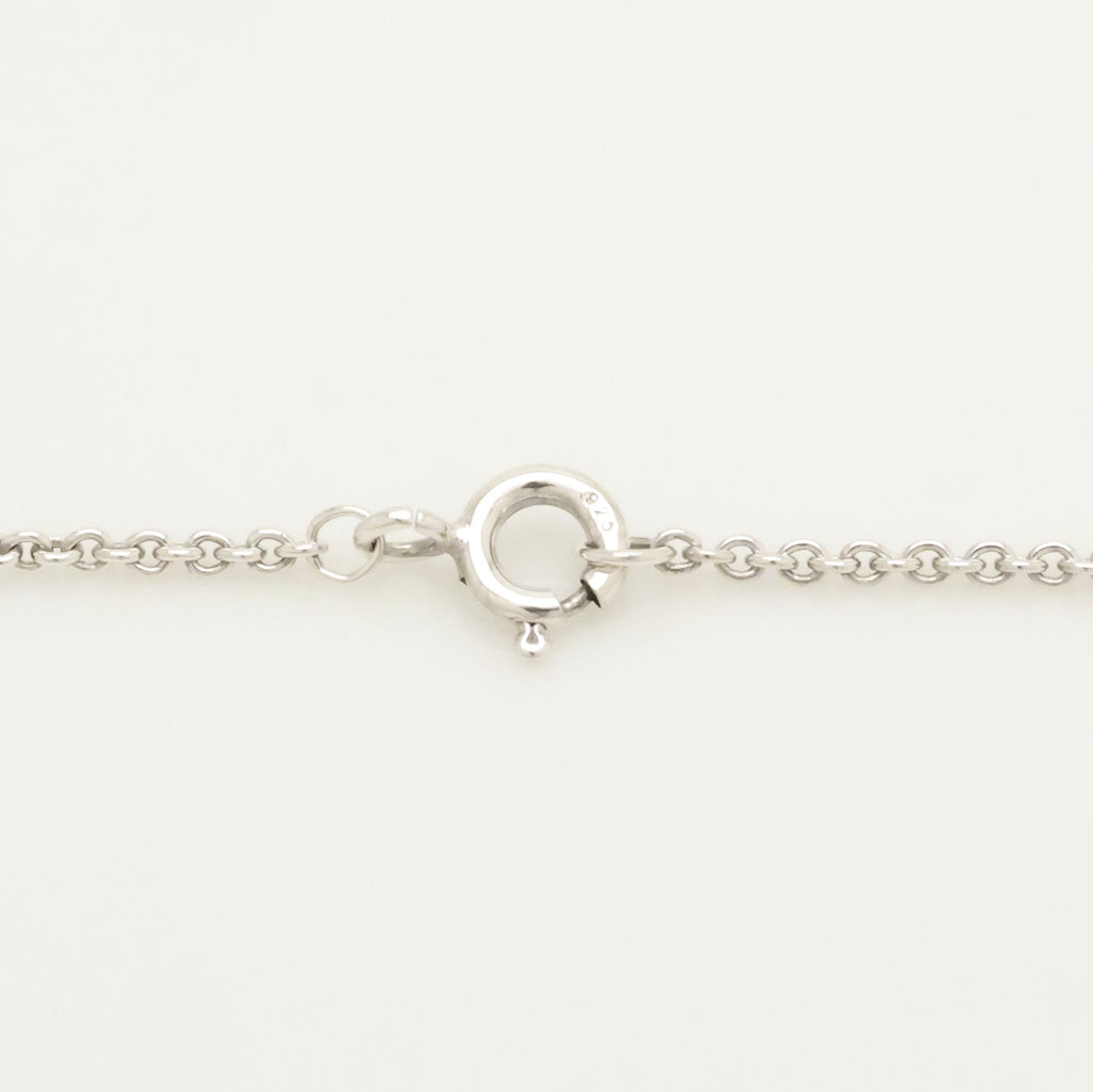 Tiffany & Co. Star Link Lariat Necklace Pendant Sterling Silver 925