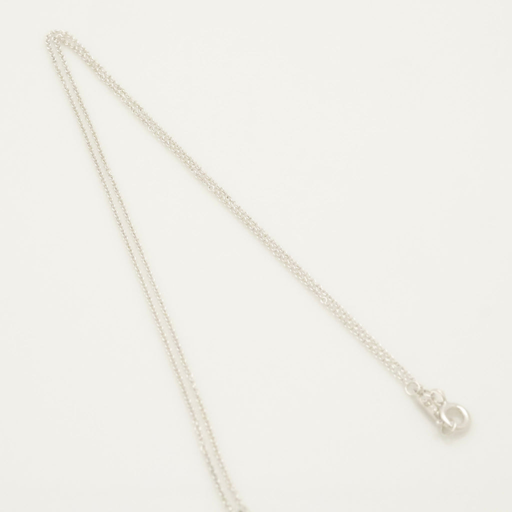  Tiffany & Co. MOM Beaded Edge Heart Necklace Sterling Silver 925