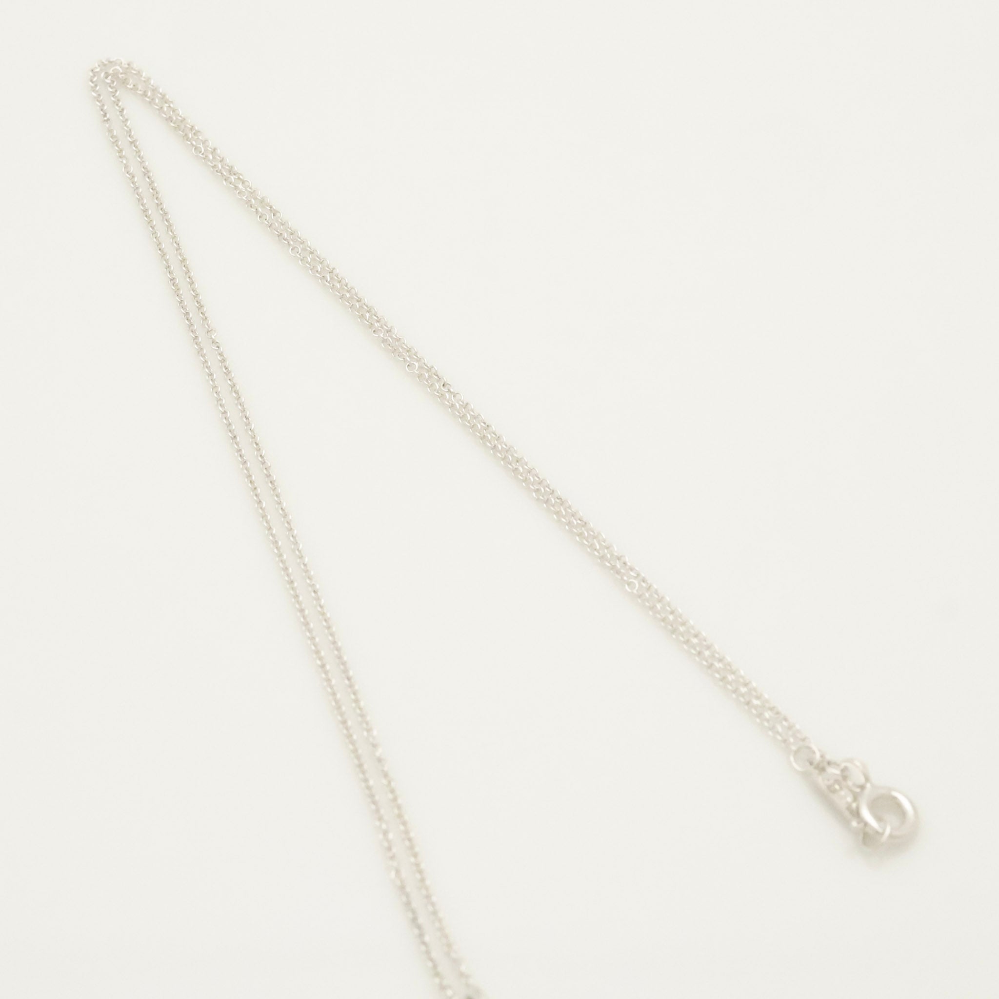  Tiffany & Co. MOM Beaded Edge Heart Necklace Sterling Silver 925