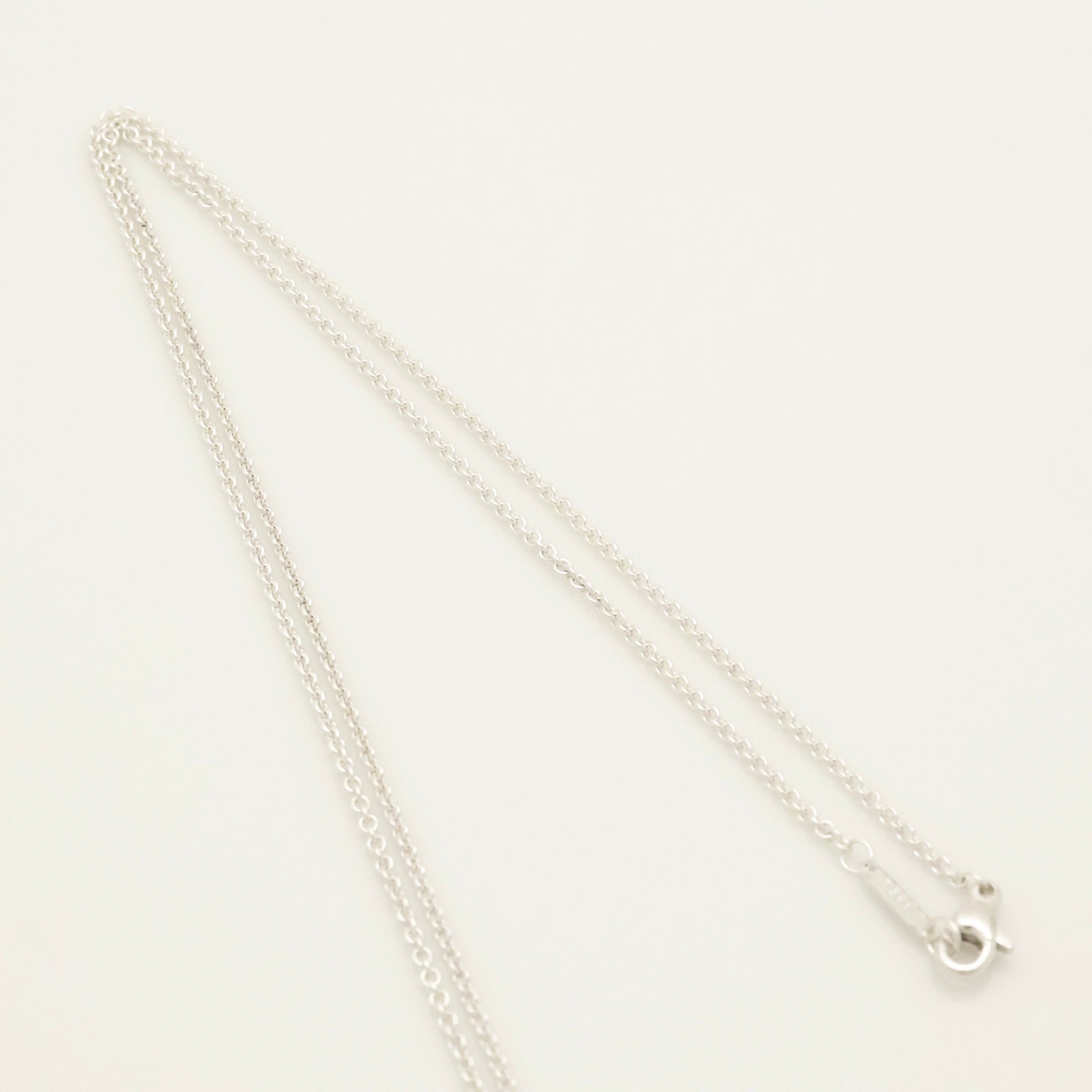TIFFANY & Co. 1837 Bar Plate Pendant Necklace Chain Sterling Silver 925