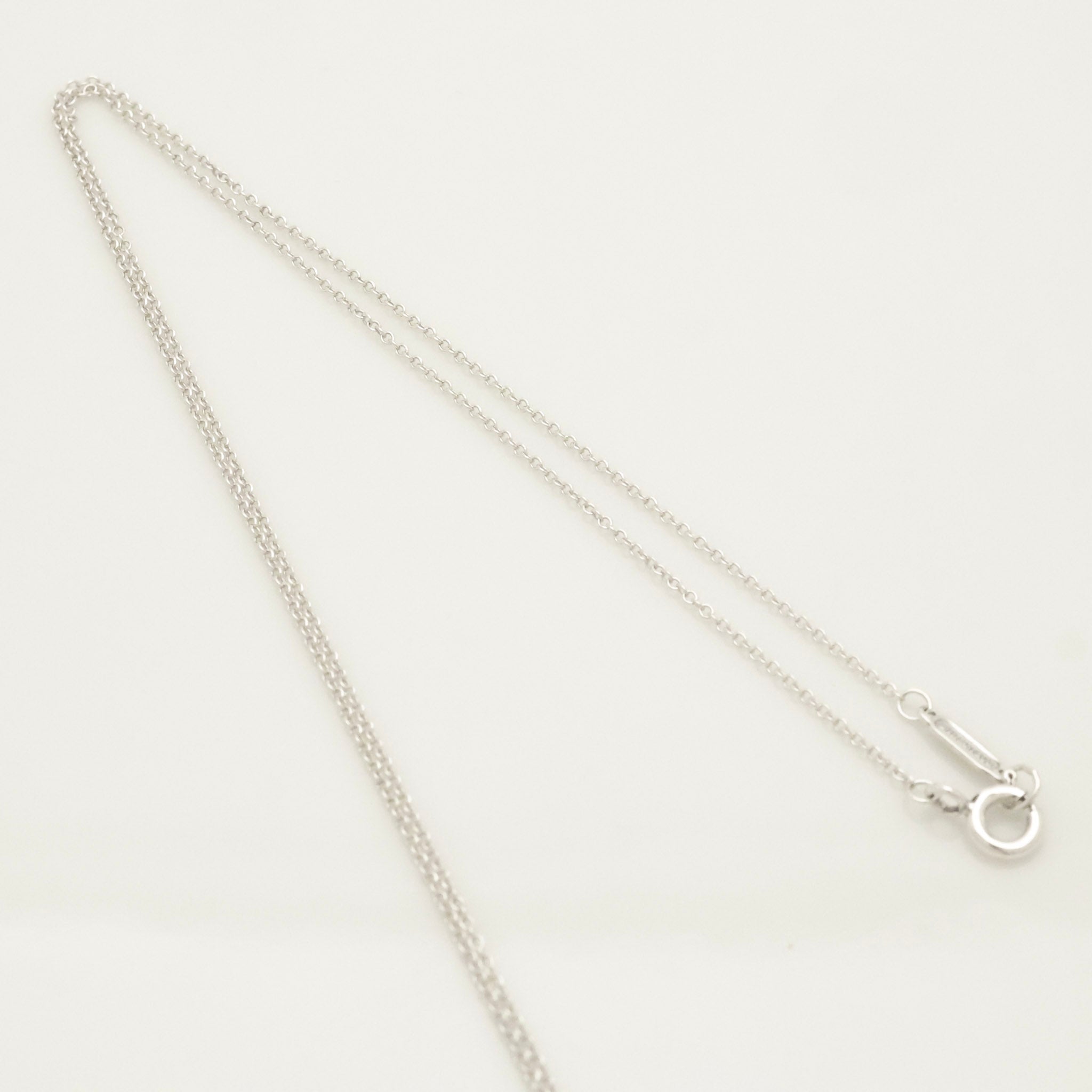 Tiffany & Co. Notes New York Heart Tag Pendant Necklace Sterling Silver 925