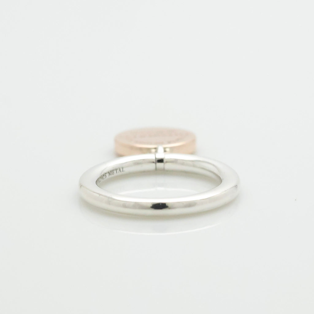 TIFFANY&Co. リターントゥ ティファニー ラウンド タグ ルベドメタル リング 7 号 AG925