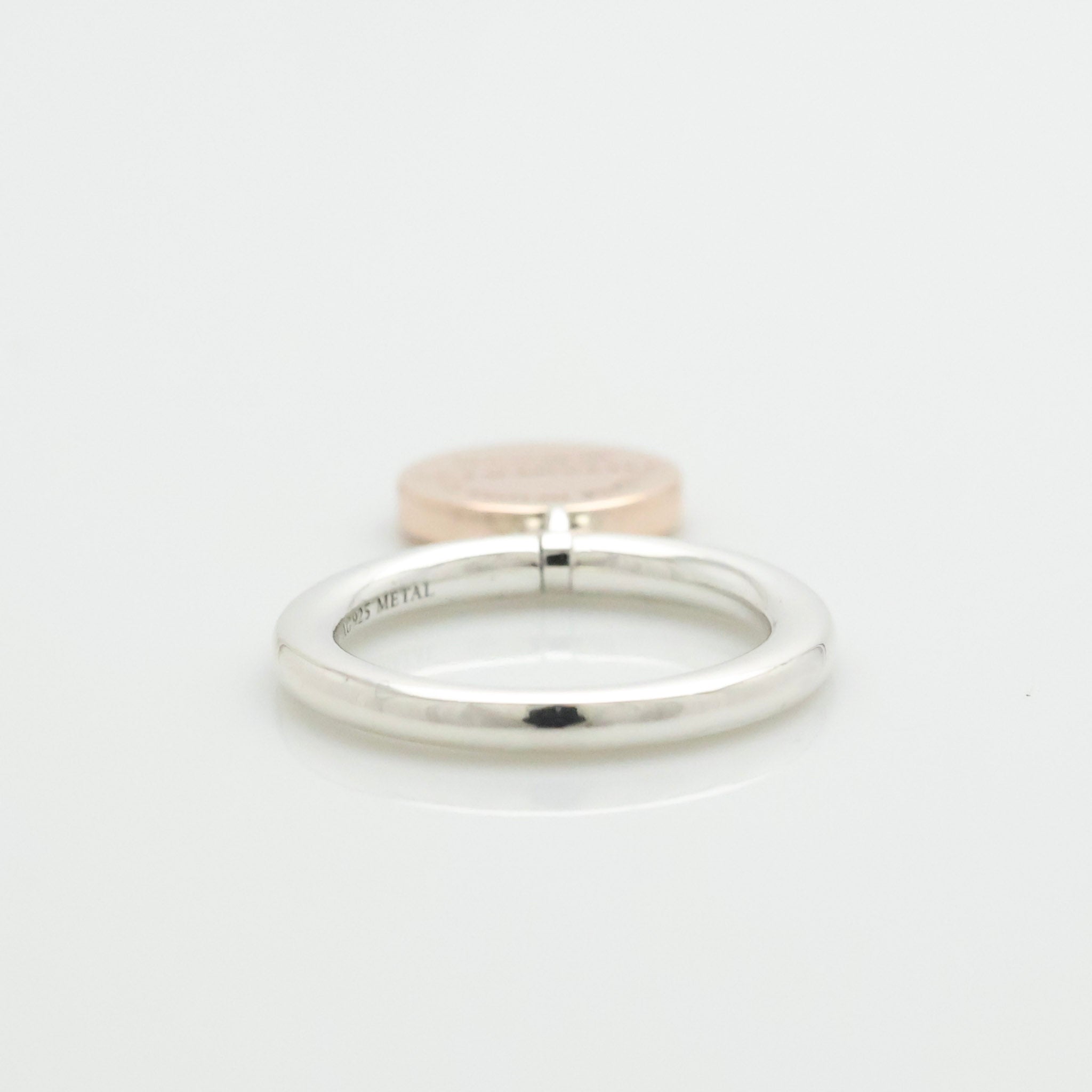 TIFFANY&Co. リターントゥ ティファニー ラウンド タグ ルベドメタル リング 7 号 AG925