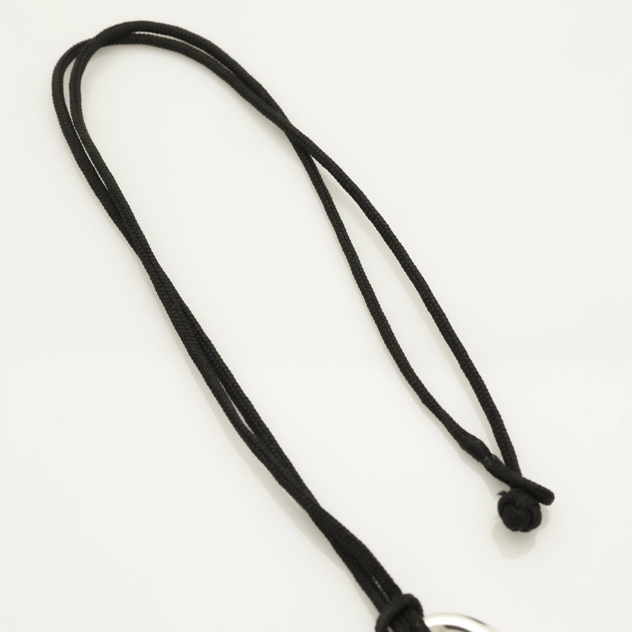  Tiffany & Co. Peretti Open Heart 1P Diamond Silk Cord Necklace Sterling Silver AG925 