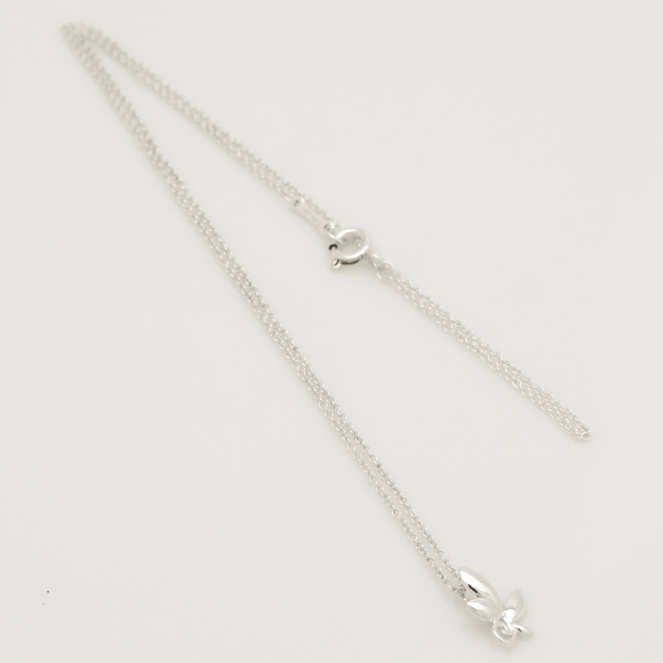 Tiffany & Co. Olive Leaf Necklace Sterling Silver 925 