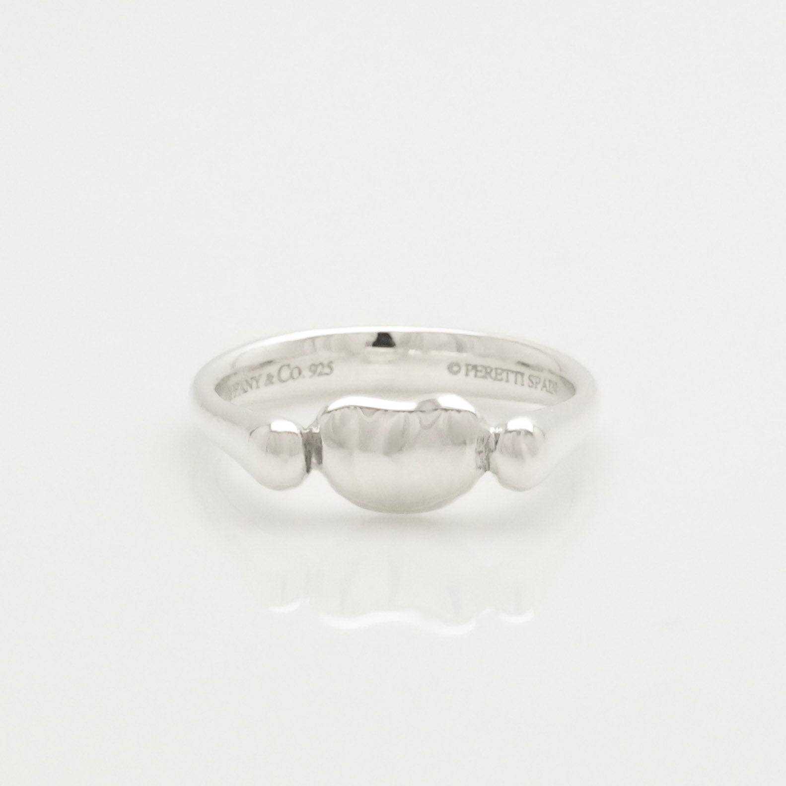 Tiffany & Co. Elsa Peretti Bean Ring Sterling Silver 925 