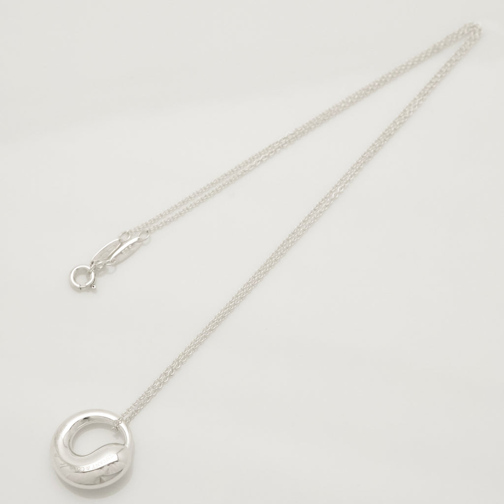 Tiffany & Co. Elsa Peretti Sterling Silver Eternal Circle Necklace