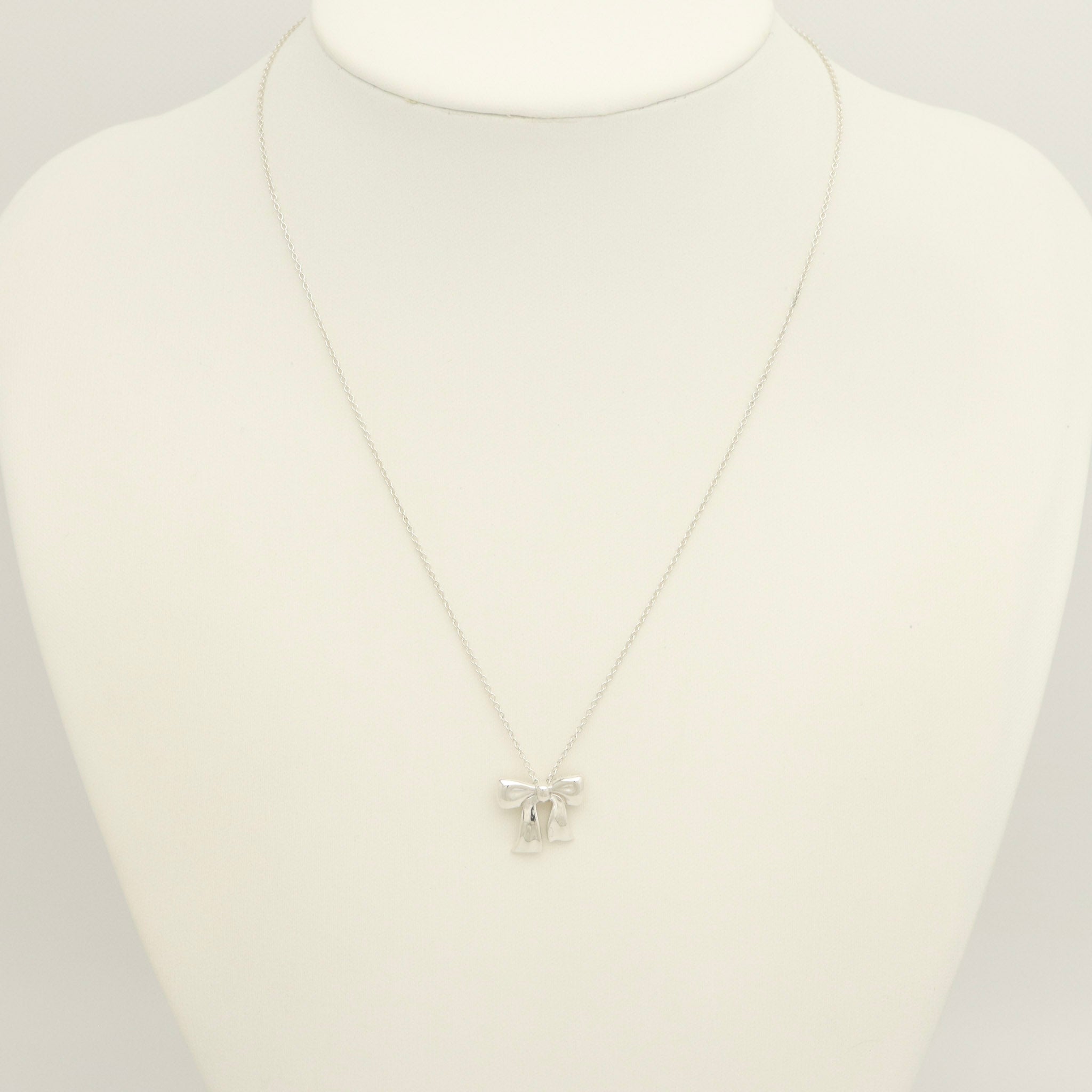 TIFFANY&Co. ミニ リボン ネックレス AG925